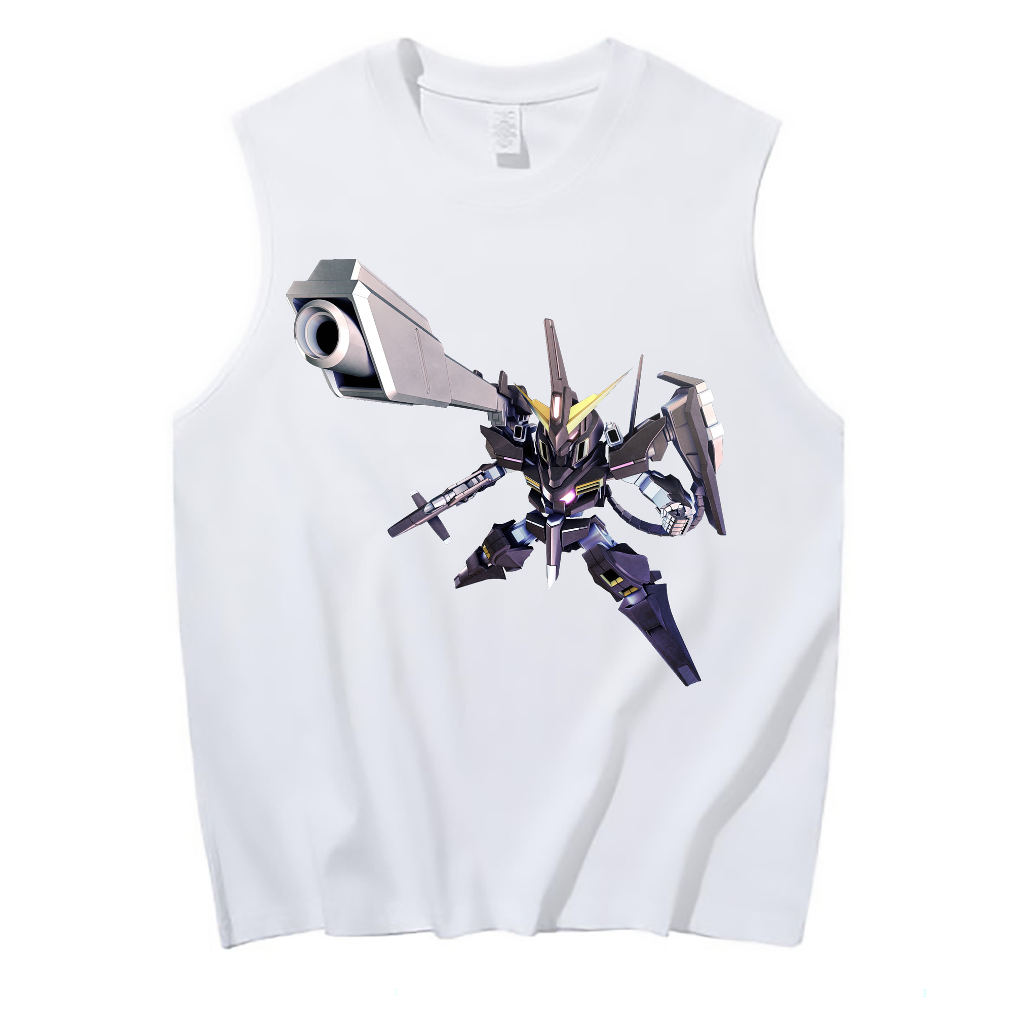 （画像用） 機動戦士ガンダム Mobile Suit Gundam コットン100％タンクトップ（フロントプリント）