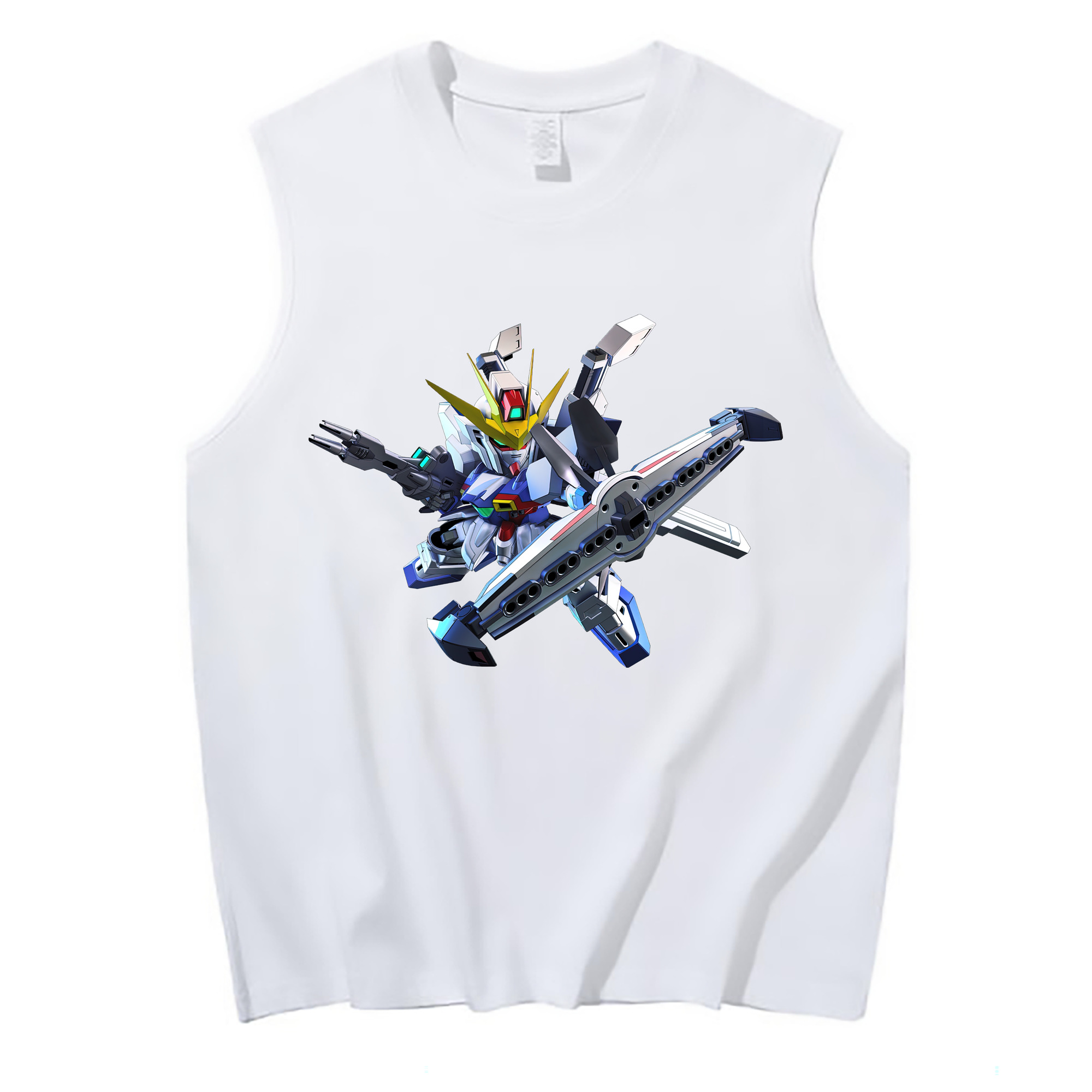 （画像用） 機動戦士ガンダム Mobile Suit Gundam コットン100％タンクトップ（フロントプリント）