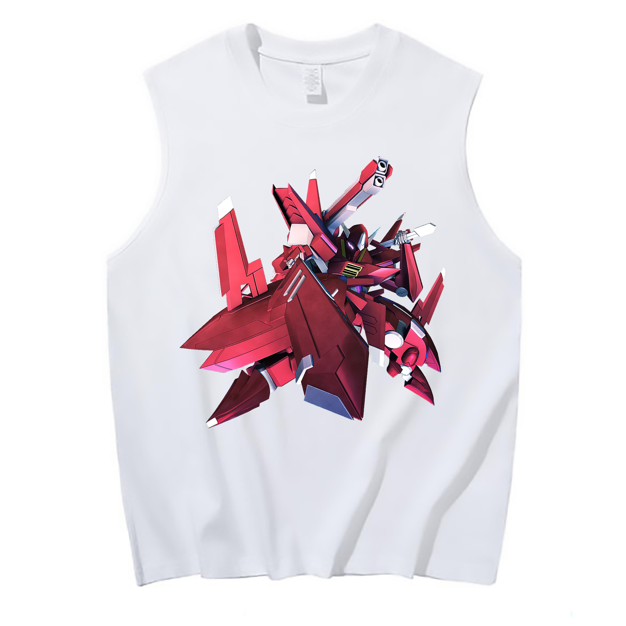 （画像用） 機動戦士ガンダム Mobile Suit Gundam コットン100％タンクトップ（フロントプリント）