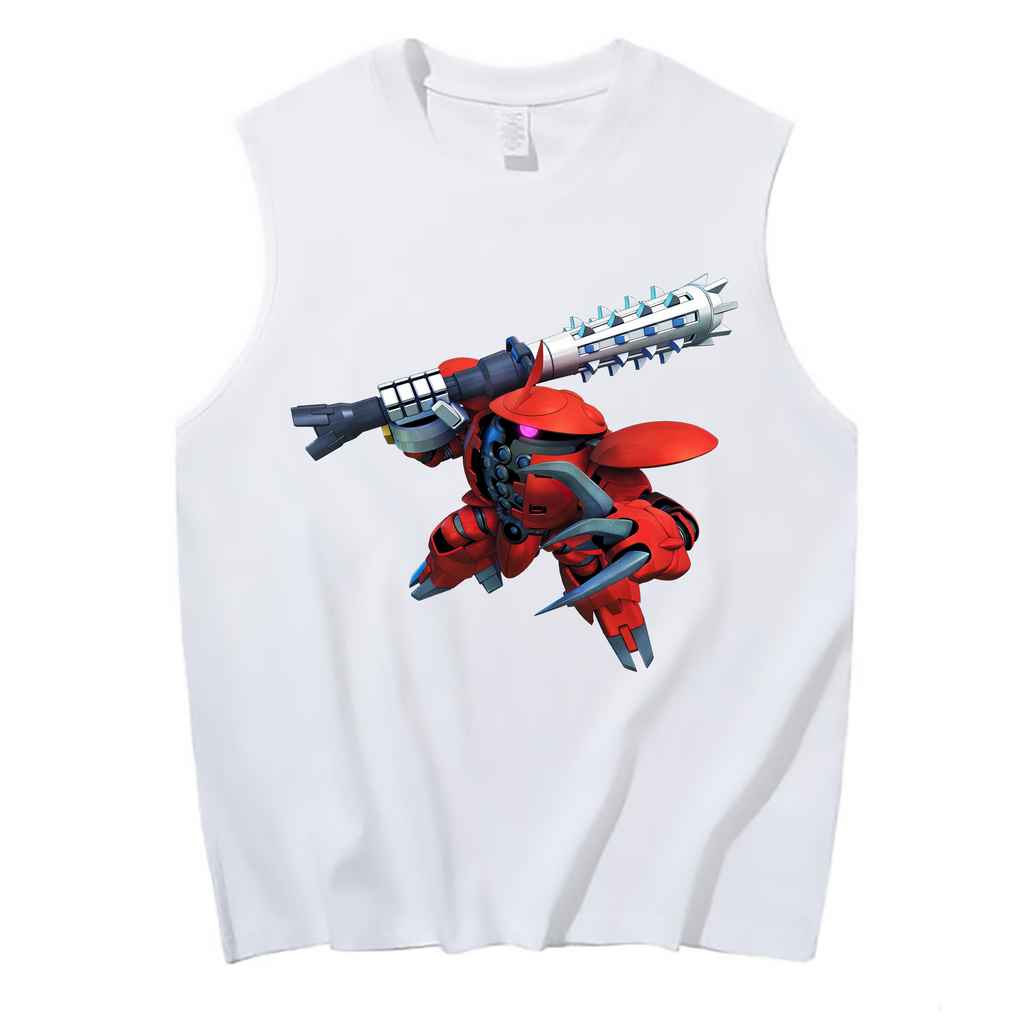（画像用） 機動戦士ガンダム Mobile Suit Gundam コットン100％タンクトップ（フロントプリント）