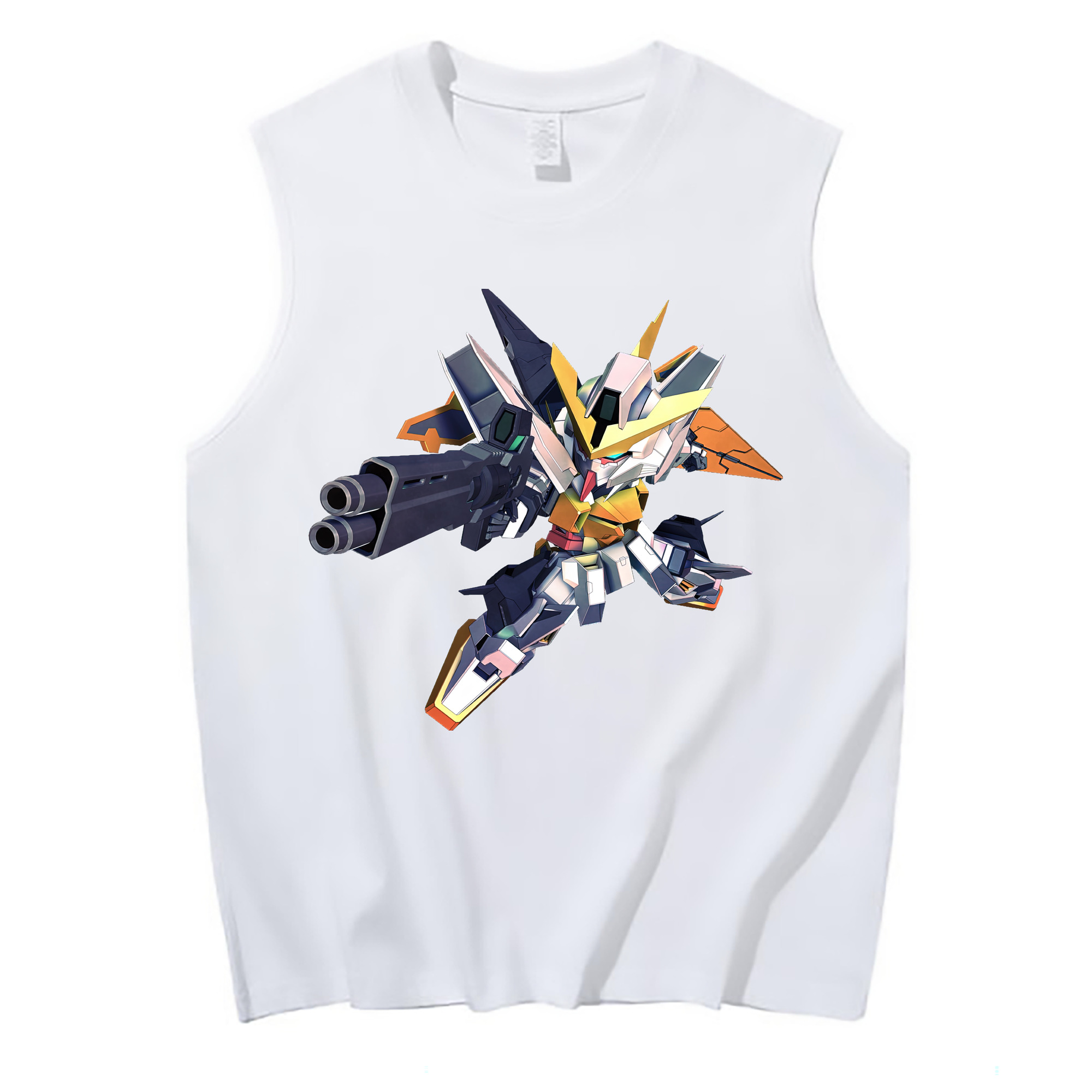 （画像用） 機動戦士ガンダム Mobile Suit Gundam コットン100％タンクトップ（フロントプリント）