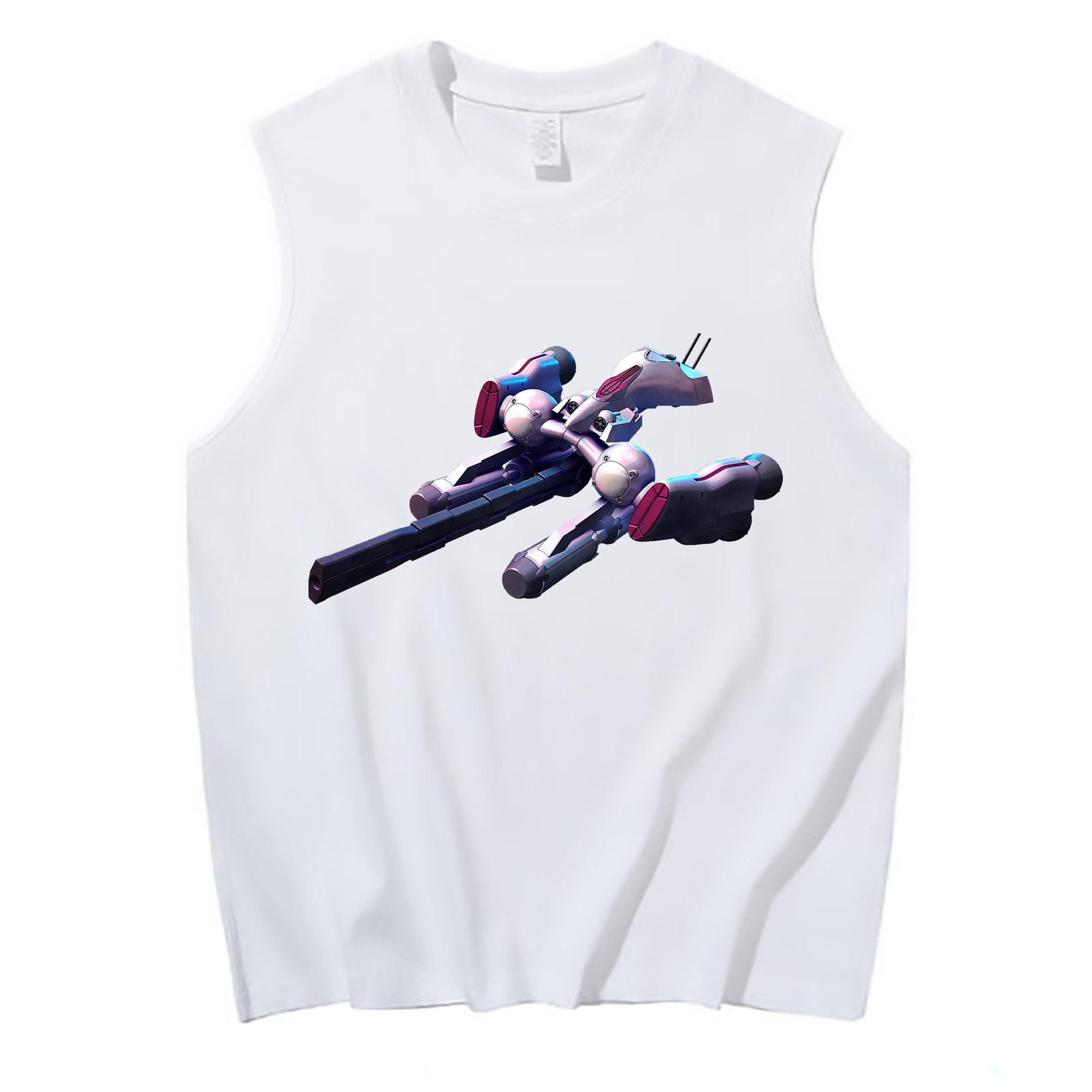 （画像用） 機動戦士ガンダム Mobile Suit Gundam コットン100％タンクトップ（フロントプリント）