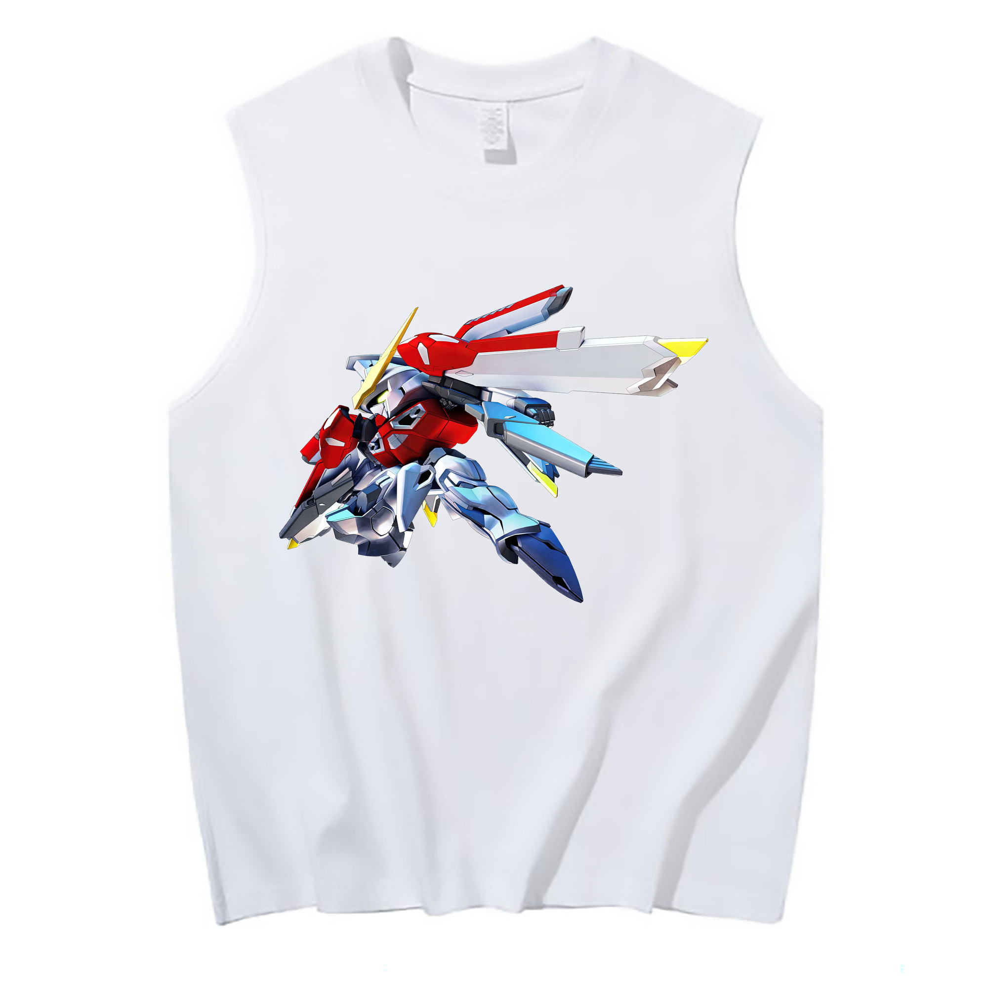（画像用） 機動戦士ガンダム Mobile Suit Gundam コットン100％タンクトップ（フロントプリント）