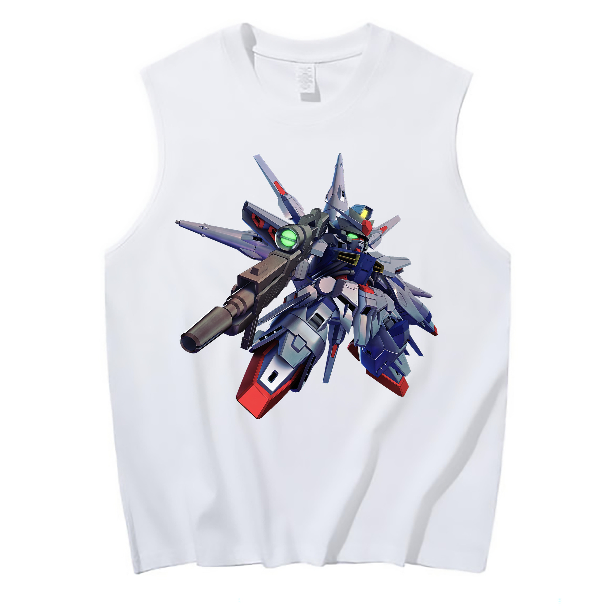 （画像用） 機動戦士ガンダム Mobile Suit Gundam コットン100％タンクトップ（フロントプリント）