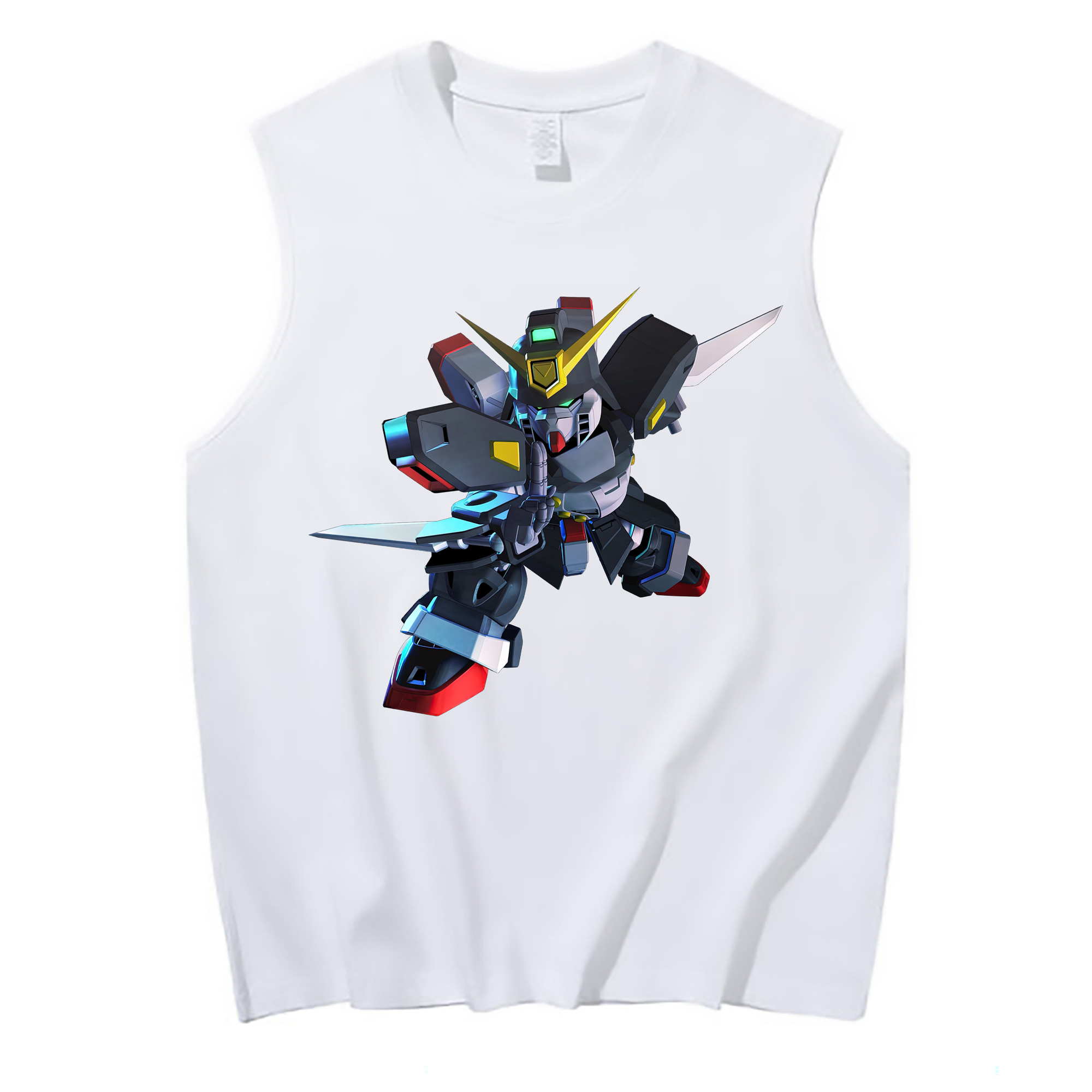 （画像用） 機動戦士ガンダム Mobile Suit Gundam コットン100％タンクトップ（フロントプリント）