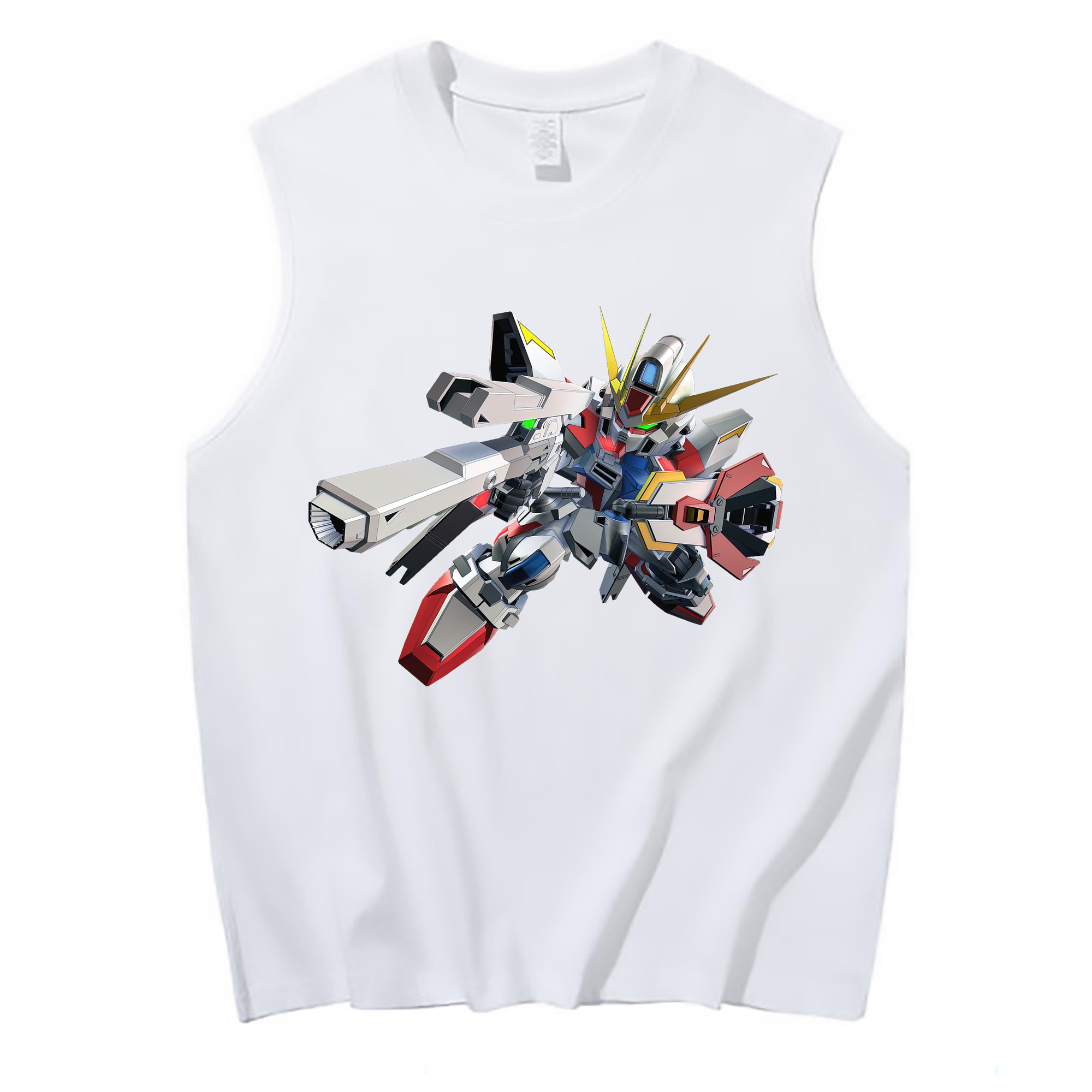 （画像用） 機動戦士ガンダム Mobile Suit Gundam コットン100％タンクトップ（フロントプリント）