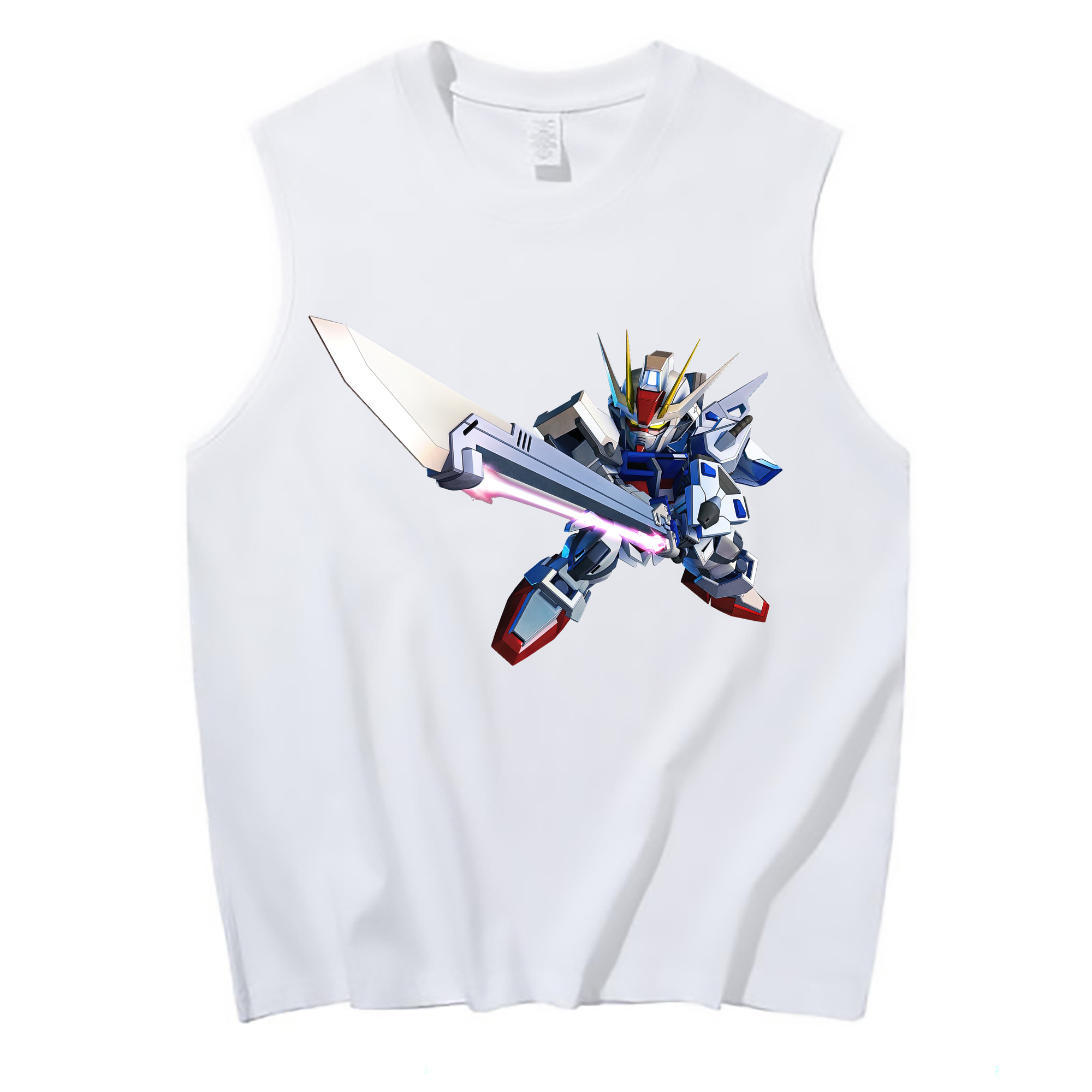 （画像用） 機動戦士ガンダム Mobile Suit Gundam コットン100％タンクトップ（フロントプリント）
