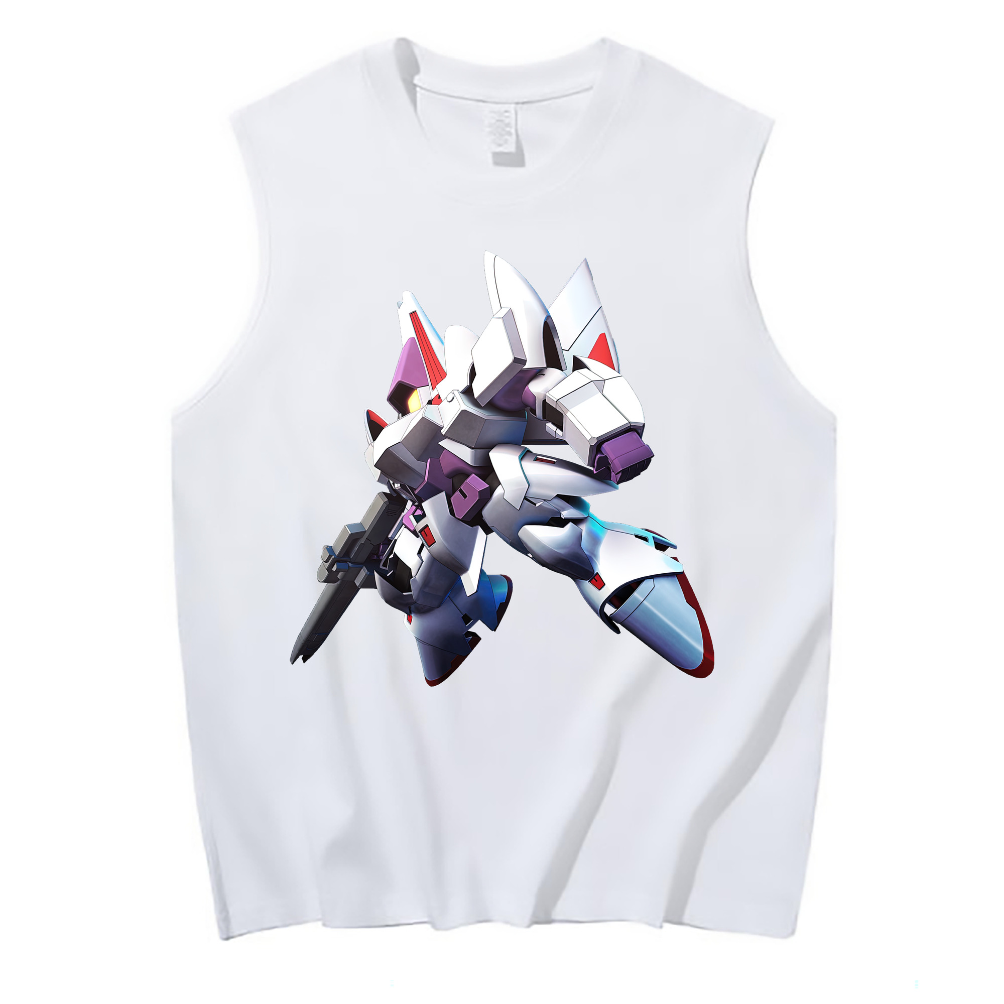 （画像用） 機動戦士ガンダム Mobile Suit Gundam コットン100％タンクトップ（フロントプリント）