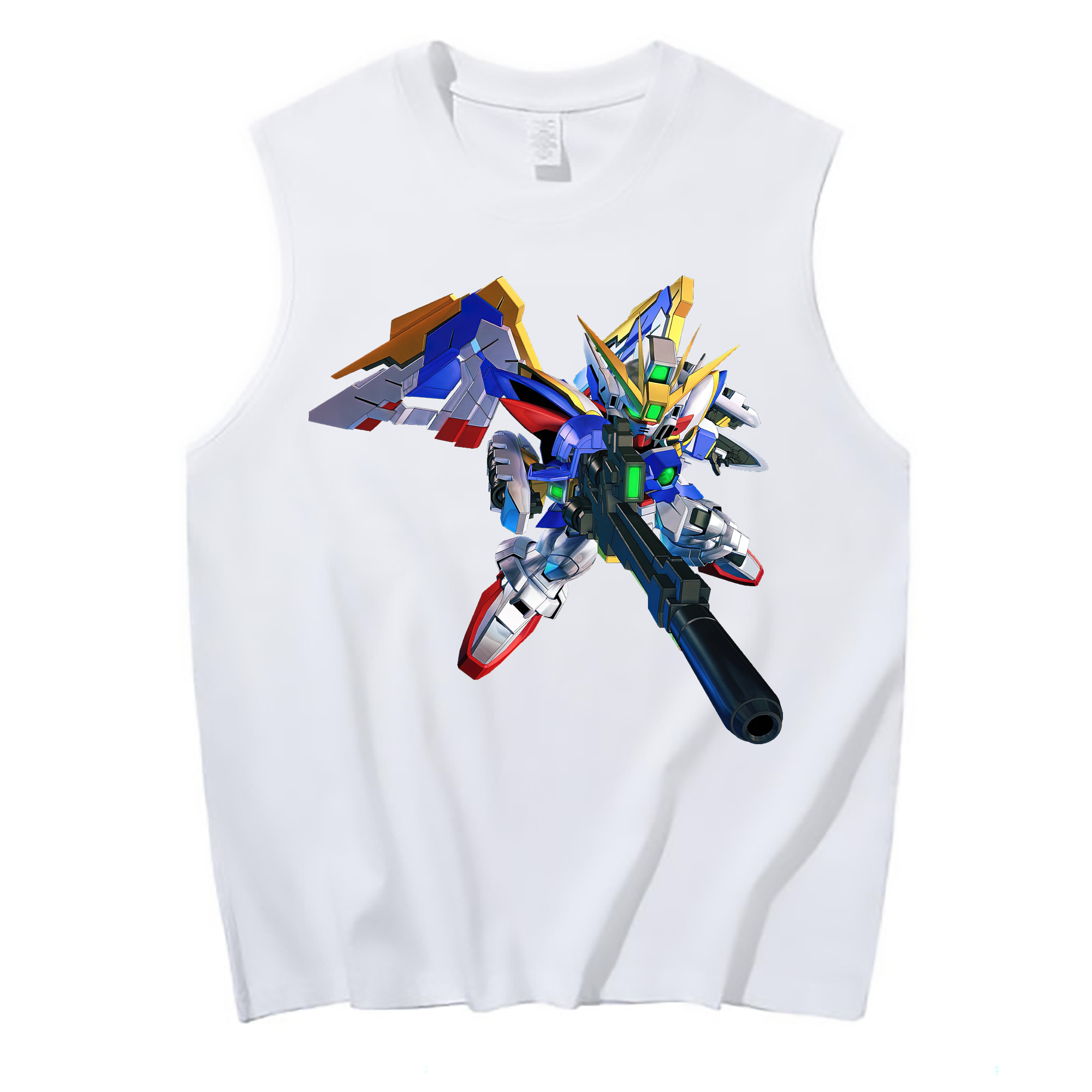 （画像用） 機動戦士ガンダム Mobile Suit Gundam コットン100％タンクトップ（フロントプリント）