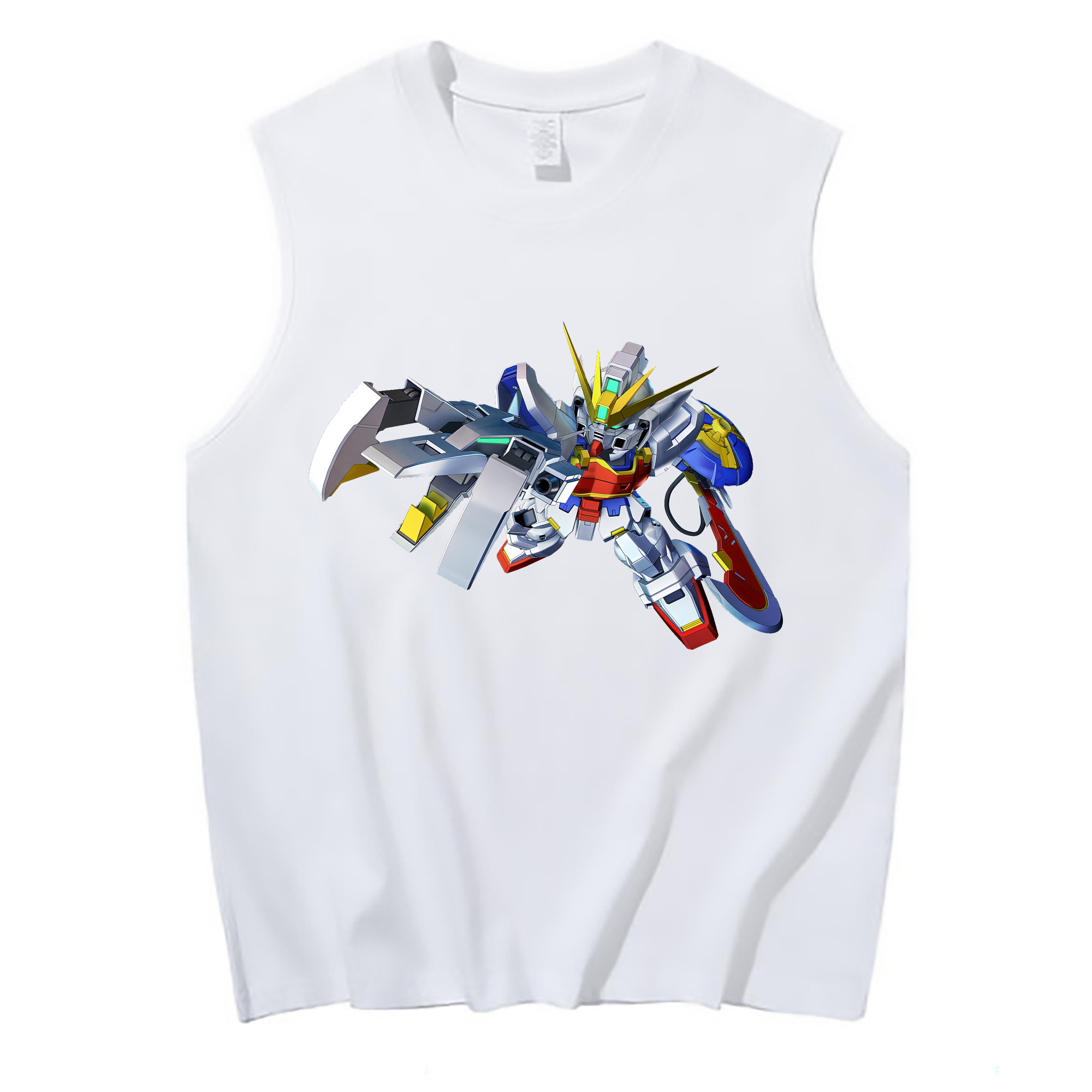 （画像用） 機動戦士ガンダム Mobile Suit Gundam コットン100％タンクトップ（フロントプリント）
