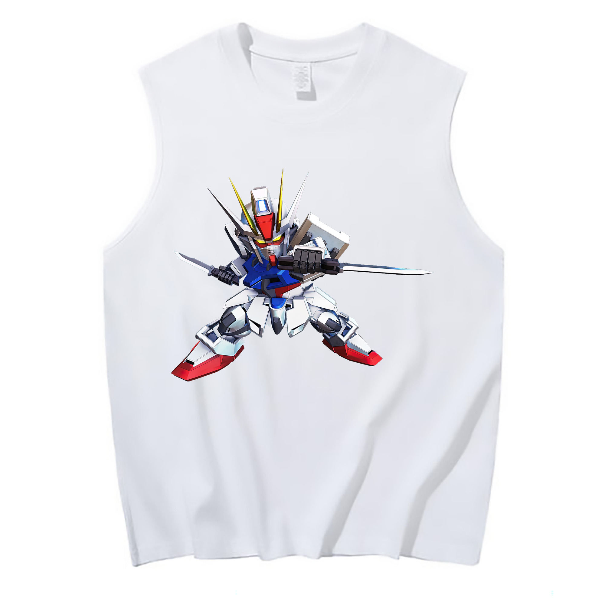 （画像用） 機動戦士ガンダム Mobile Suit Gundam コットン100％タンクトップ（フロントプリント）