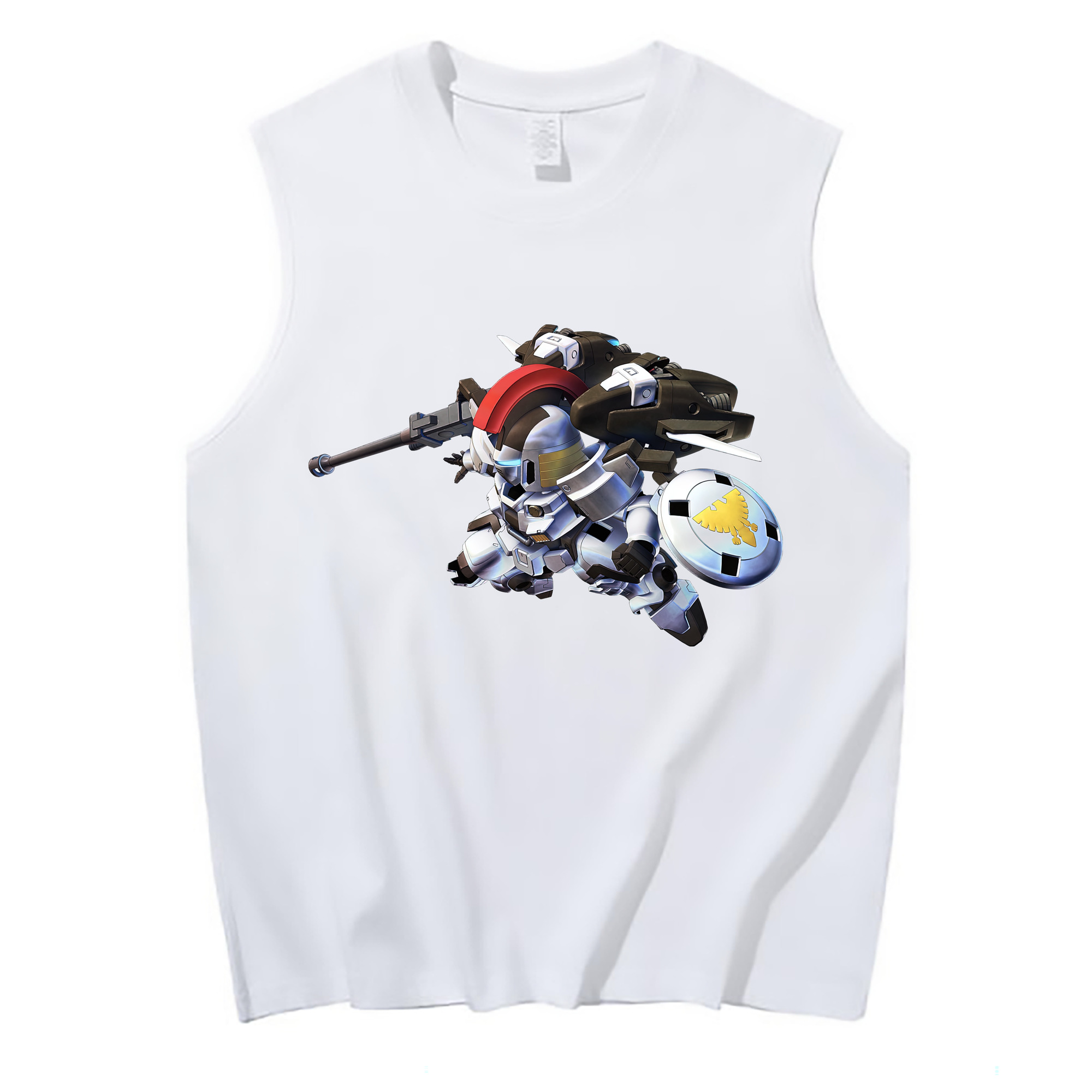 （画像用） 機動戦士ガンダム Mobile Suit Gundam コットン100％タンクトップ（フロントプリント）