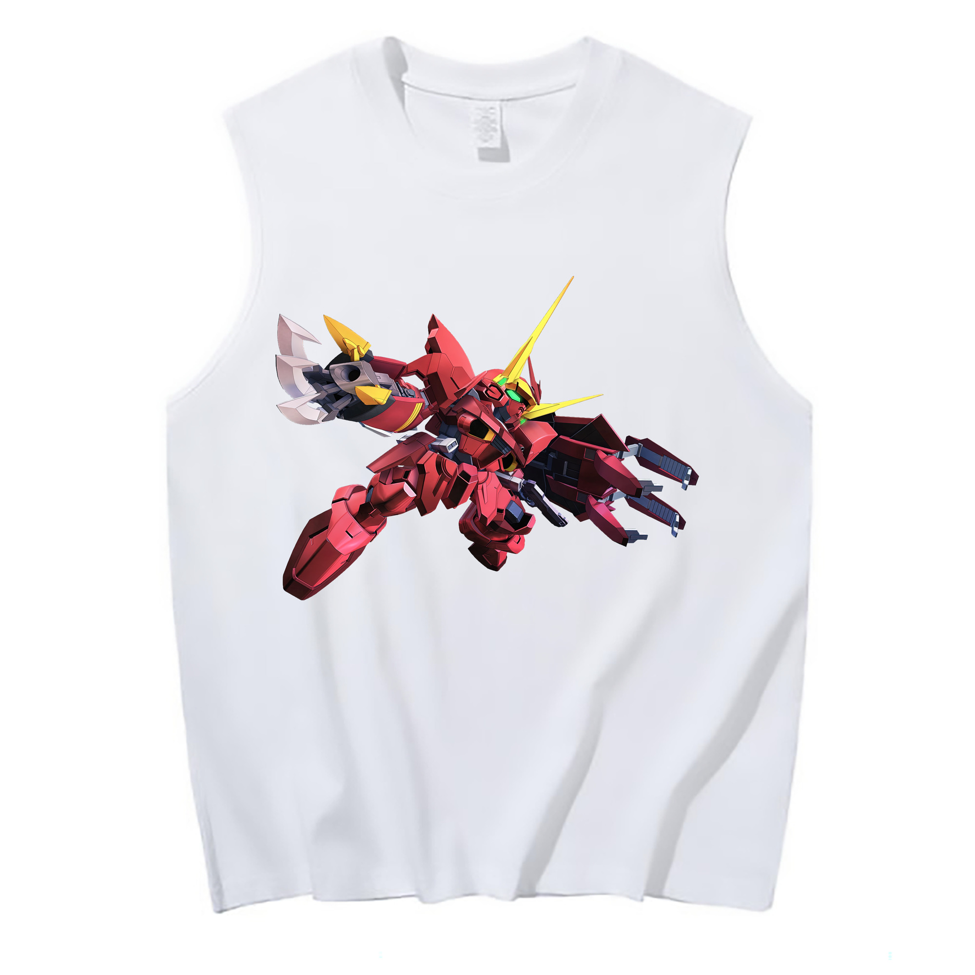 （画像用） 機動戦士ガンダム Mobile Suit Gundam コットン100％タンクトップ（フロントプリント）