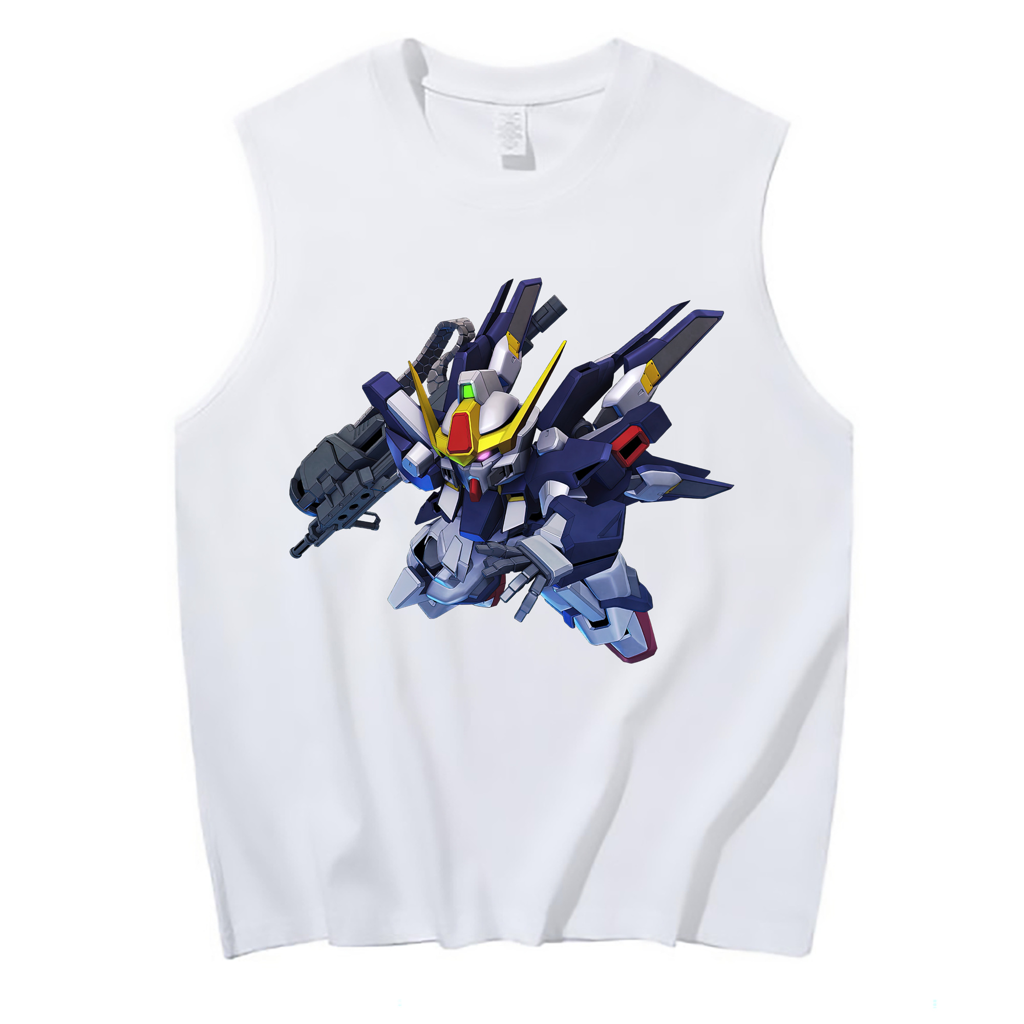 （画像用） 機動戦士ガンダム Mobile Suit Gundam コットン100％タンクトップ（フロントプリント）