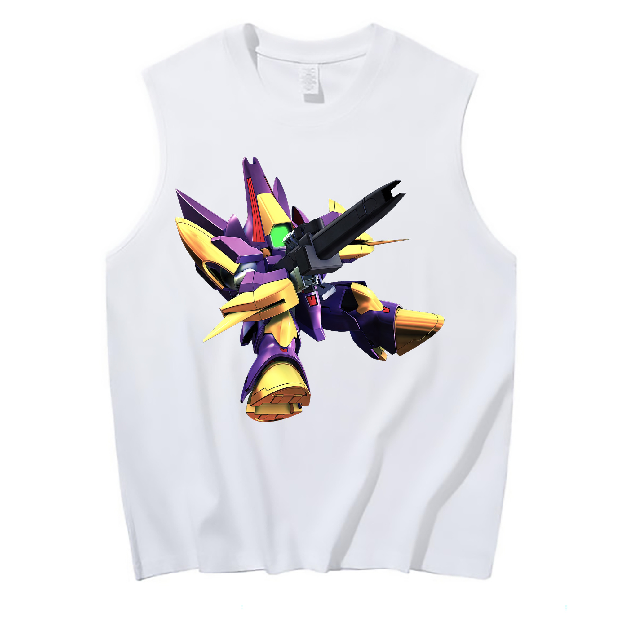 （画像用） 機動戦士ガンダム Mobile Suit Gundam コットン100％タンクトップ（フロントプリント）