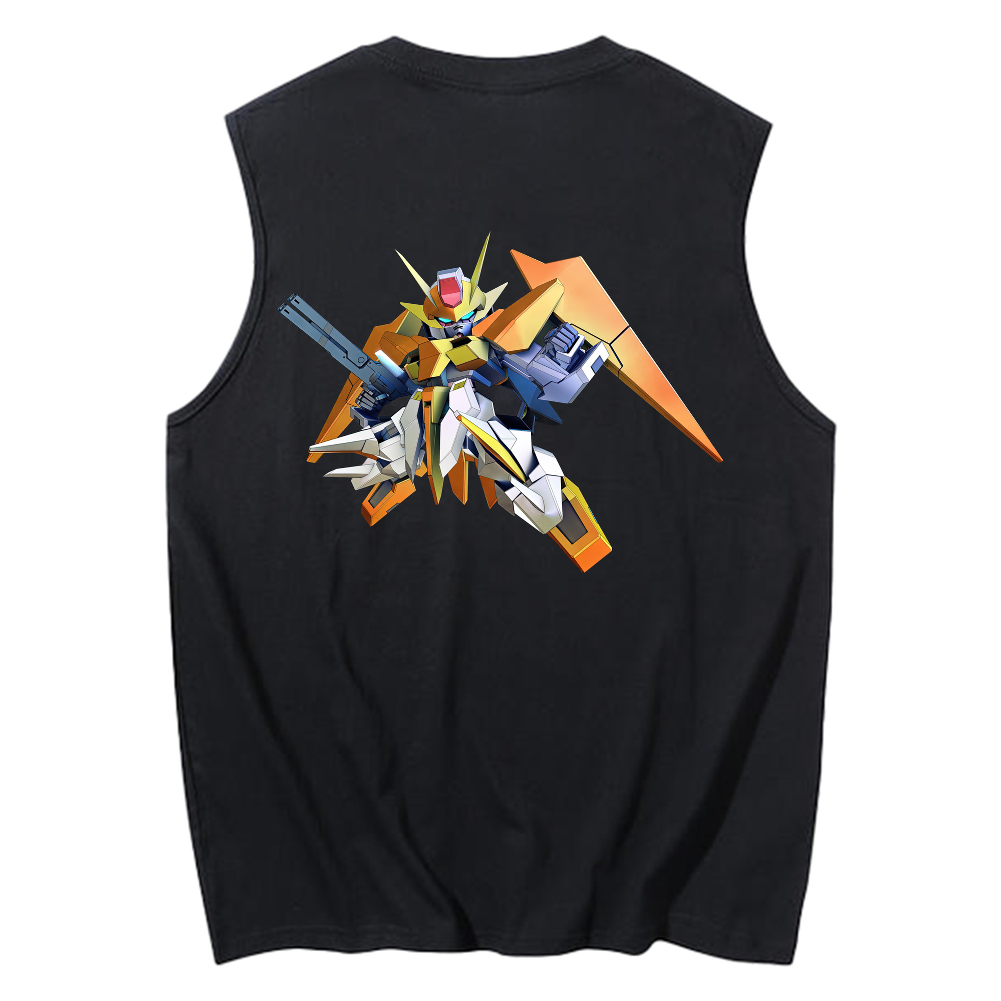 （画像用） 機動戦士ガンダム Mobile Suit Gundam コットン100％タンクトップ（背面プリント）