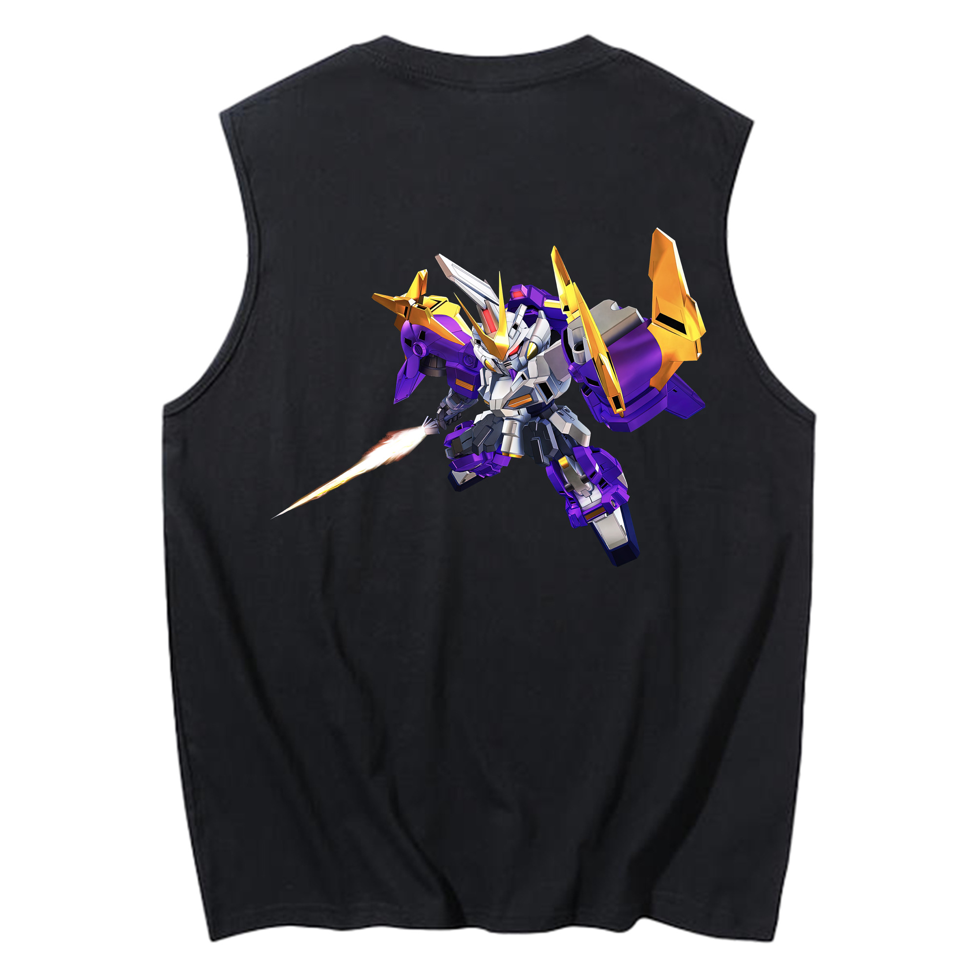 （画像用） 機動戦士ガンダム Mobile Suit Gundam コットン100％タンクトップ（背面プリント）
