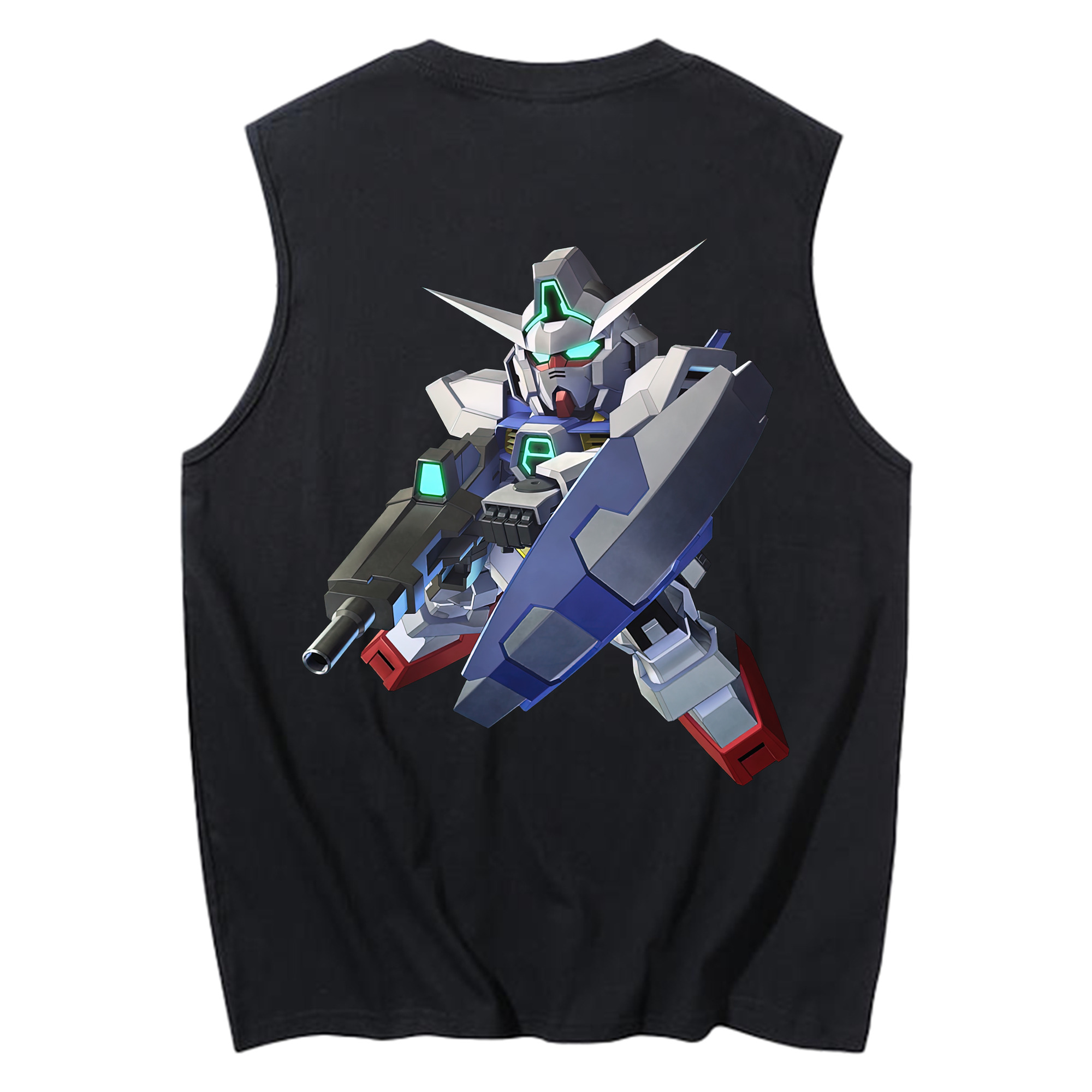 （画像用） 機動戦士ガンダム Mobile Suit Gundam コットン100％タンクトップ（背面プリント）