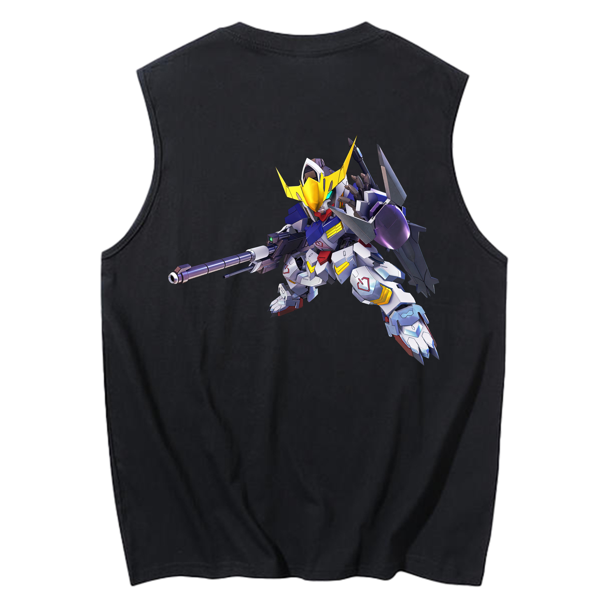 （画像用） 機動戦士ガンダム Mobile Suit Gundam コットン100％タンクトップ（背面プリント）