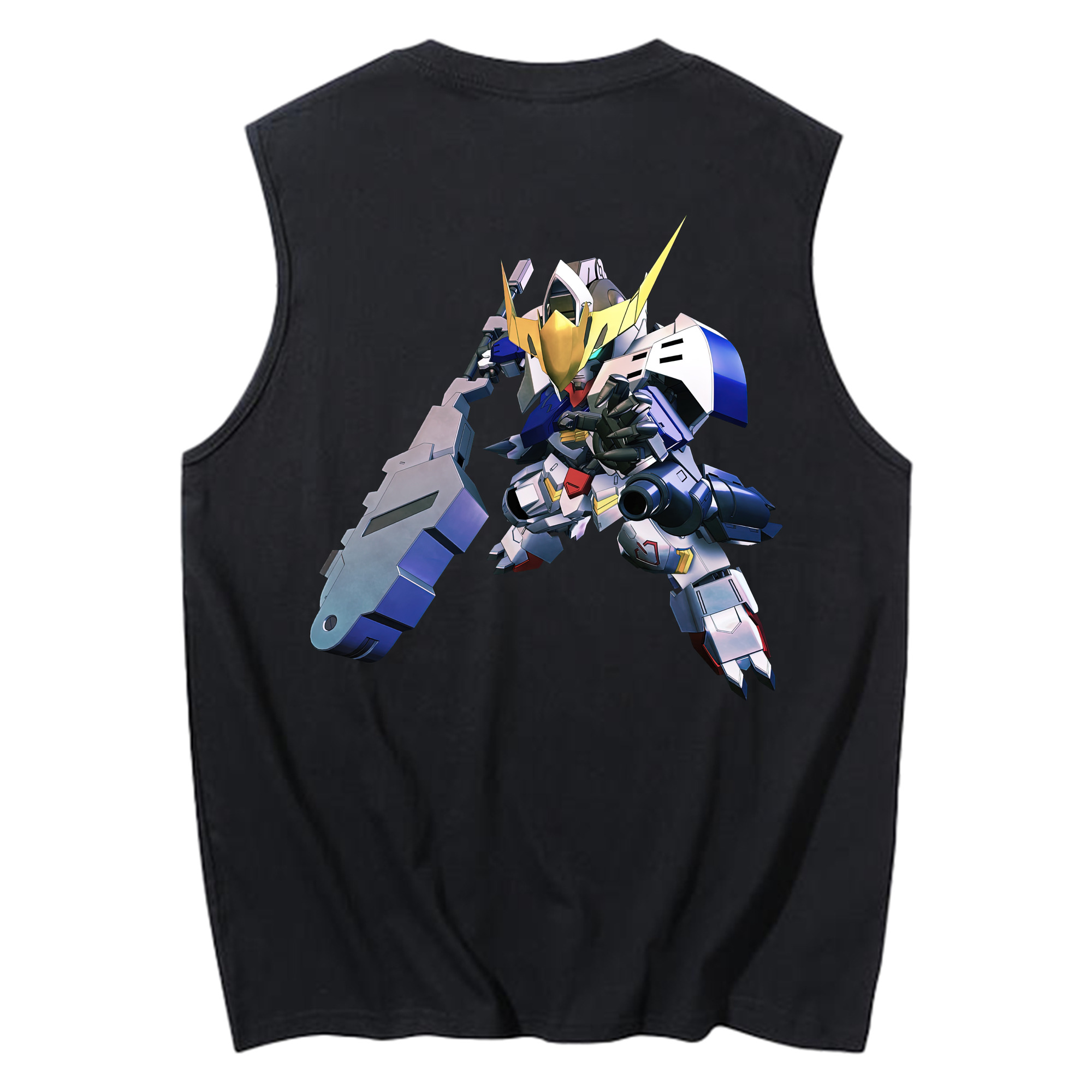 （画像用） 機動戦士ガンダム Mobile Suit Gundam コットン100％タンクトップ（背面プリント）