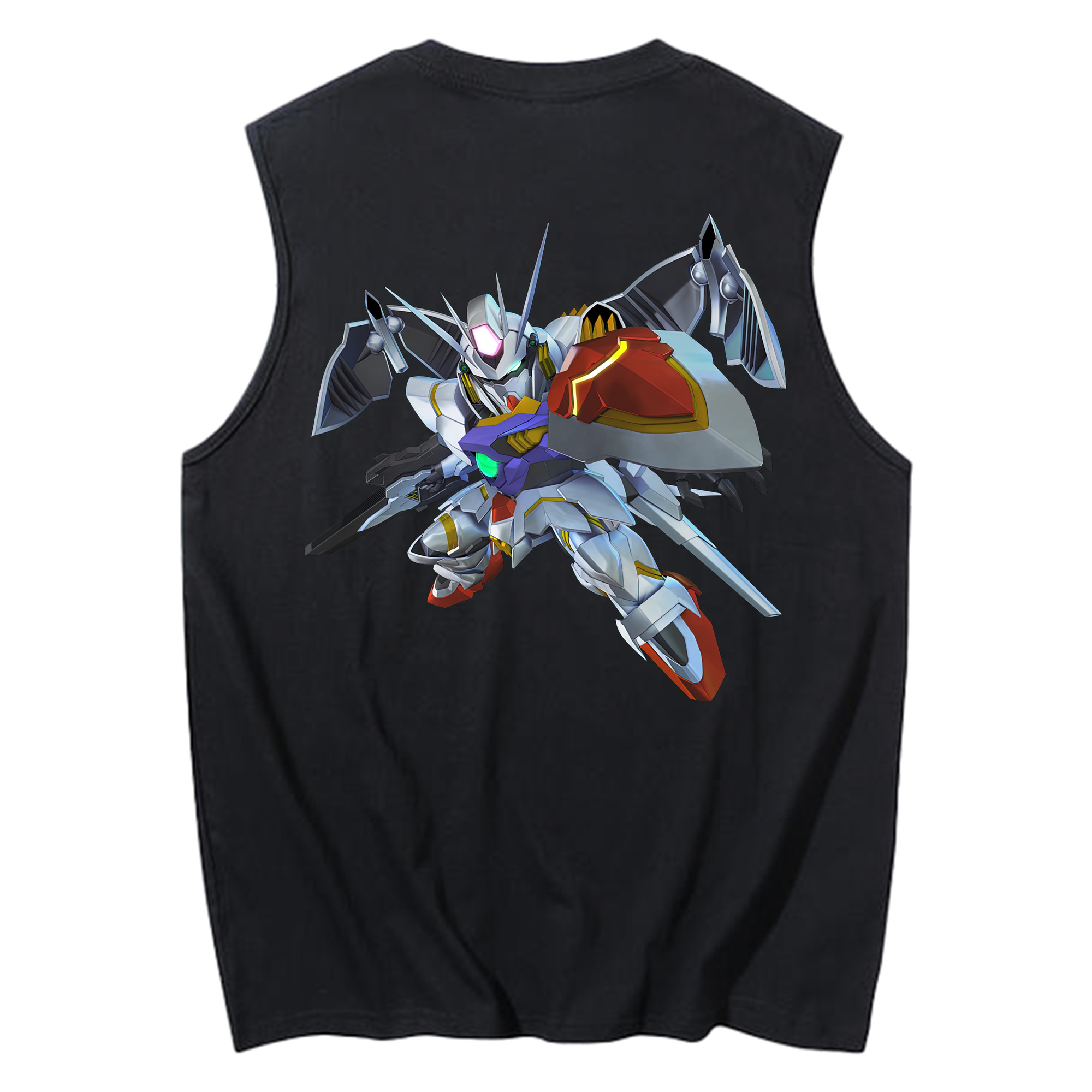 （画像用） 機動戦士ガンダム Mobile Suit Gundam コットン100％タンクトップ（背面プリント）