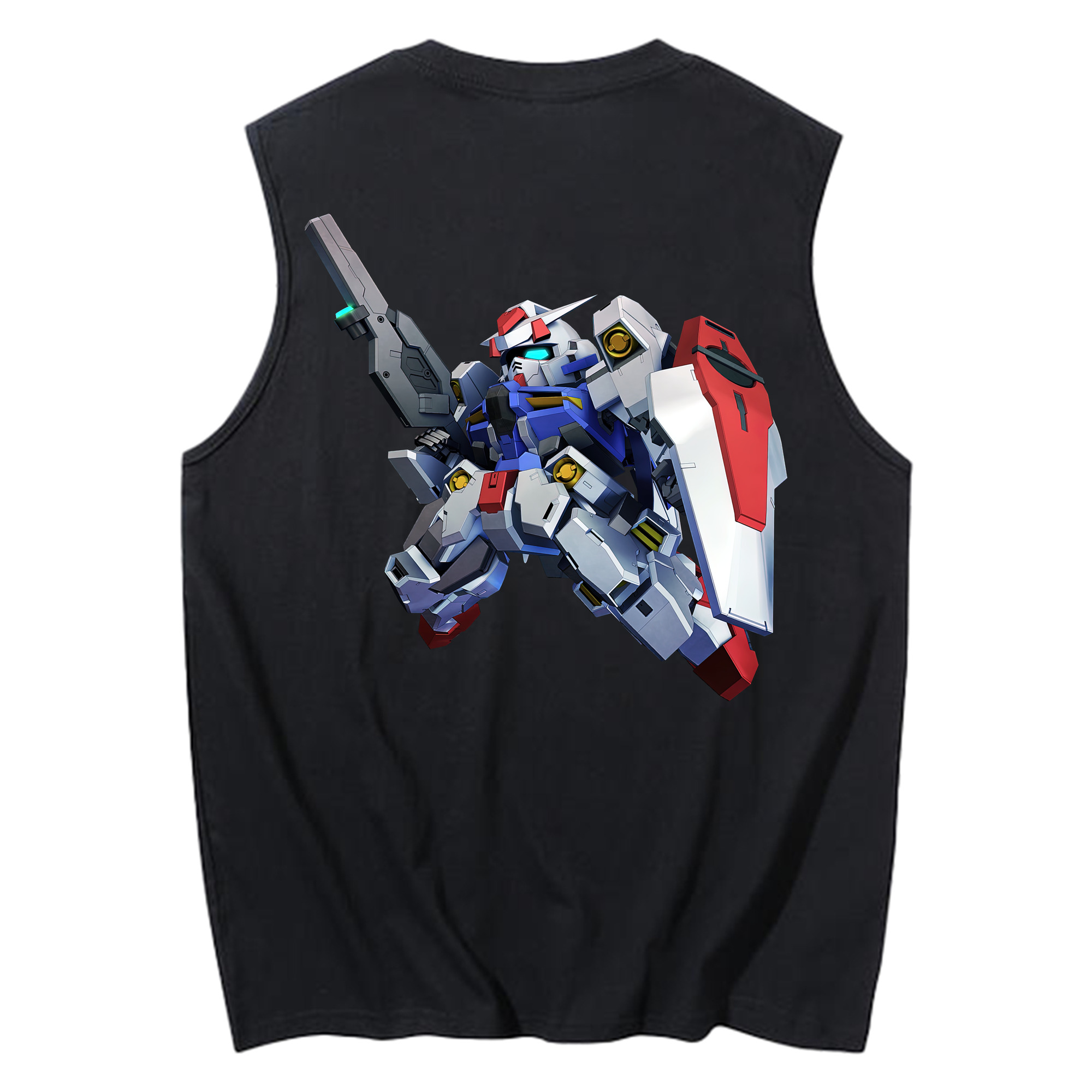 （画像用） 機動戦士ガンダム Mobile Suit Gundam コットン100％タンクトップ（背面プリント）
