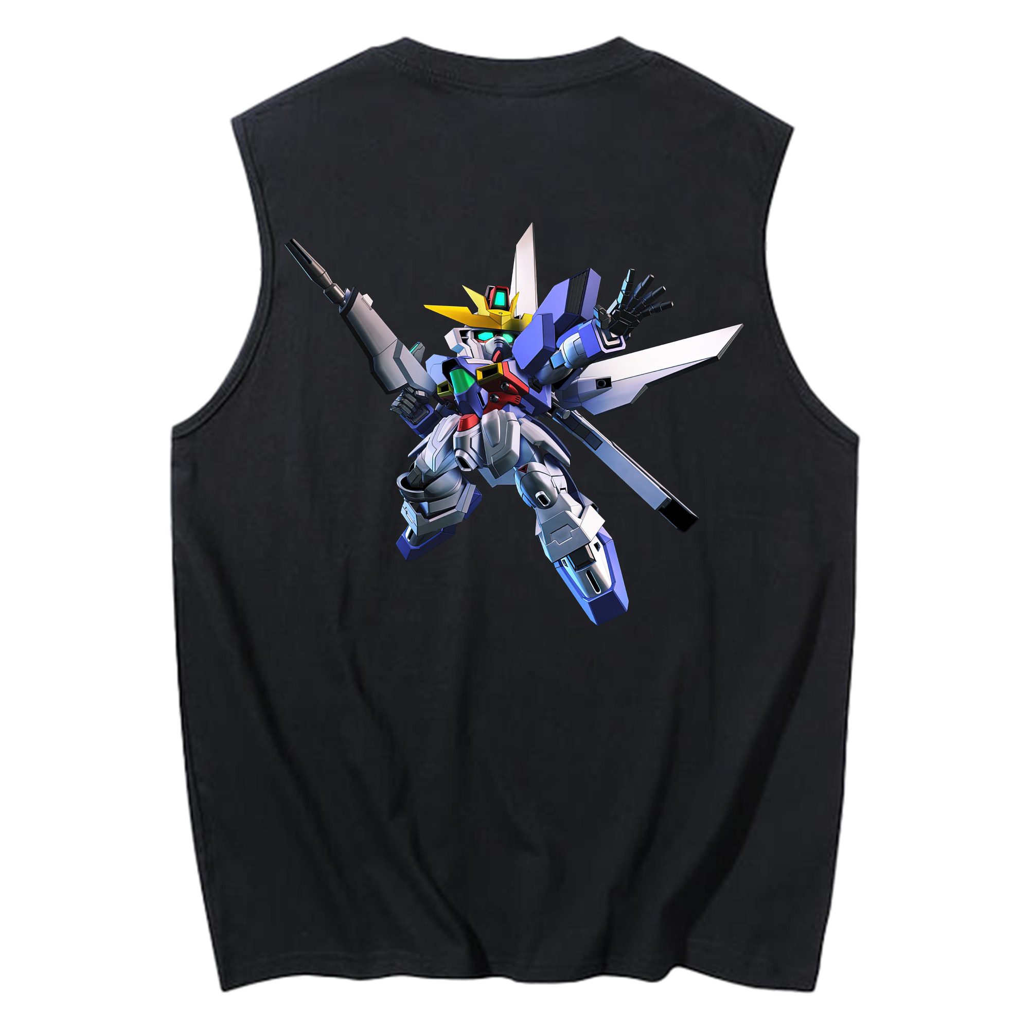 （画像用） 機動戦士ガンダム Mobile Suit Gundam コットン100％タンクトップ（背面プリント）