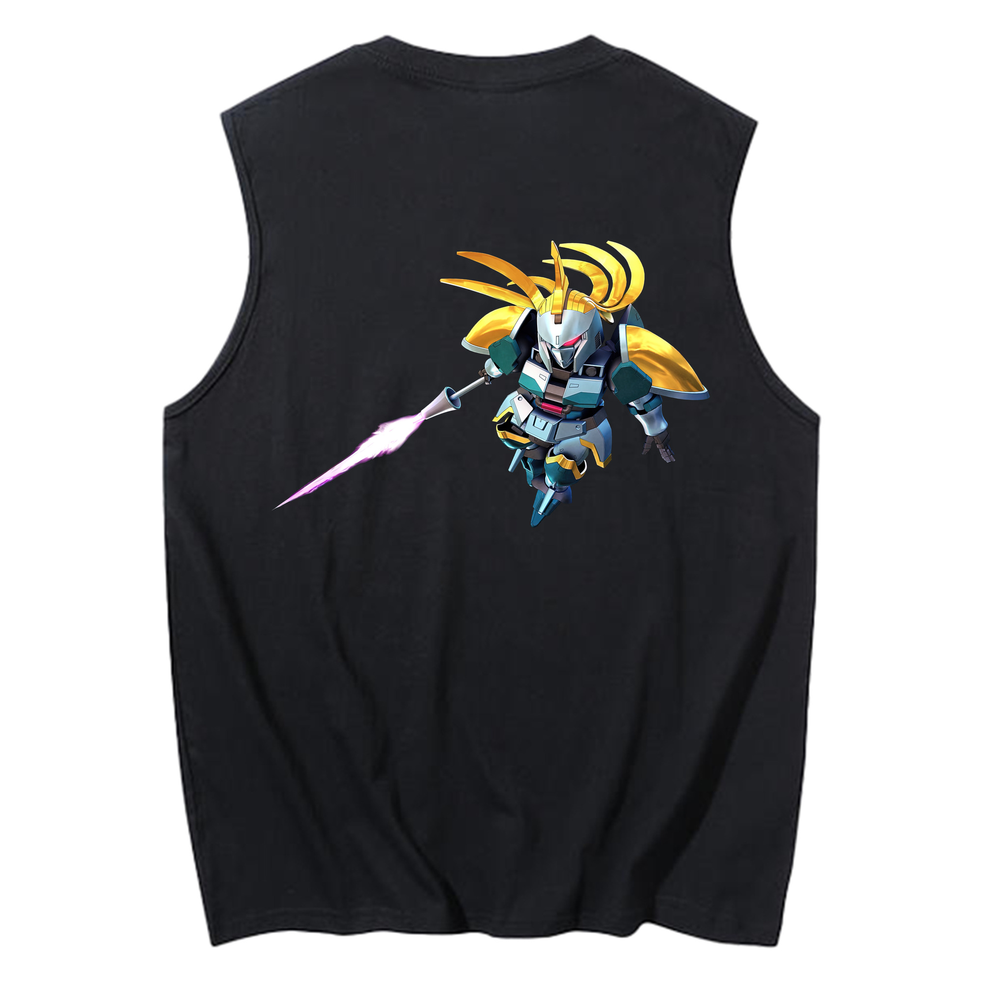 （画像用） 機動戦士ガンダム Mobile Suit Gundam コットン100％タンクトップ（背面プリント）
