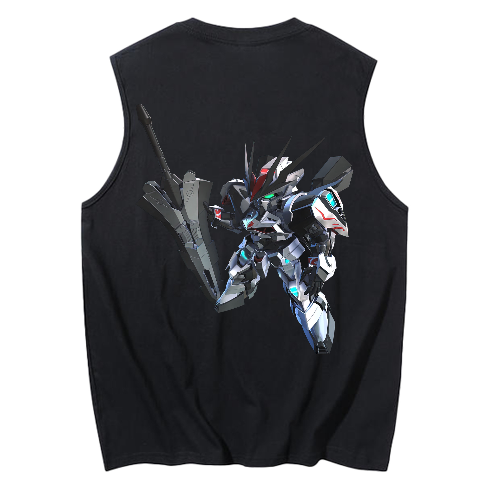 （画像用） 機動戦士ガンダム Mobile Suit Gundam コットン100％タンクトップ（背面プリント）