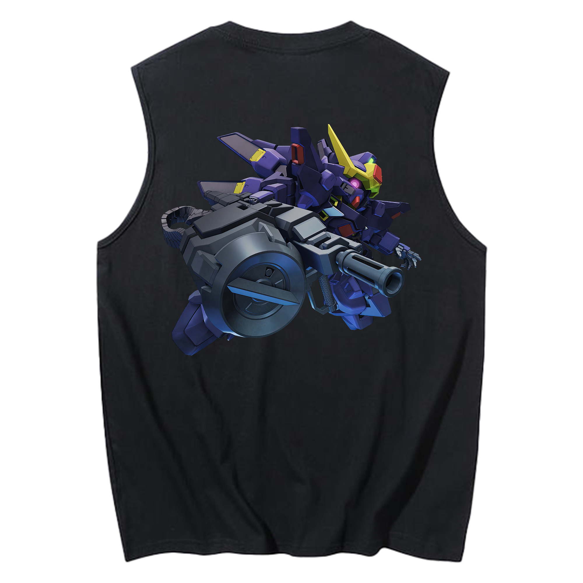 （画像用） 機動戦士ガンダム Mobile Suit Gundam コットン100％タンクトップ（背面プリント）