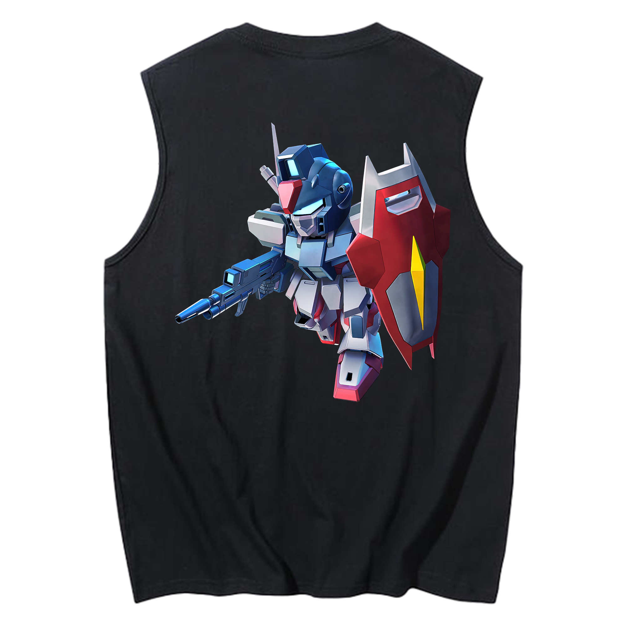 （画像用） 機動戦士ガンダム Mobile Suit Gundam コットン100％タンクトップ（背面プリント）