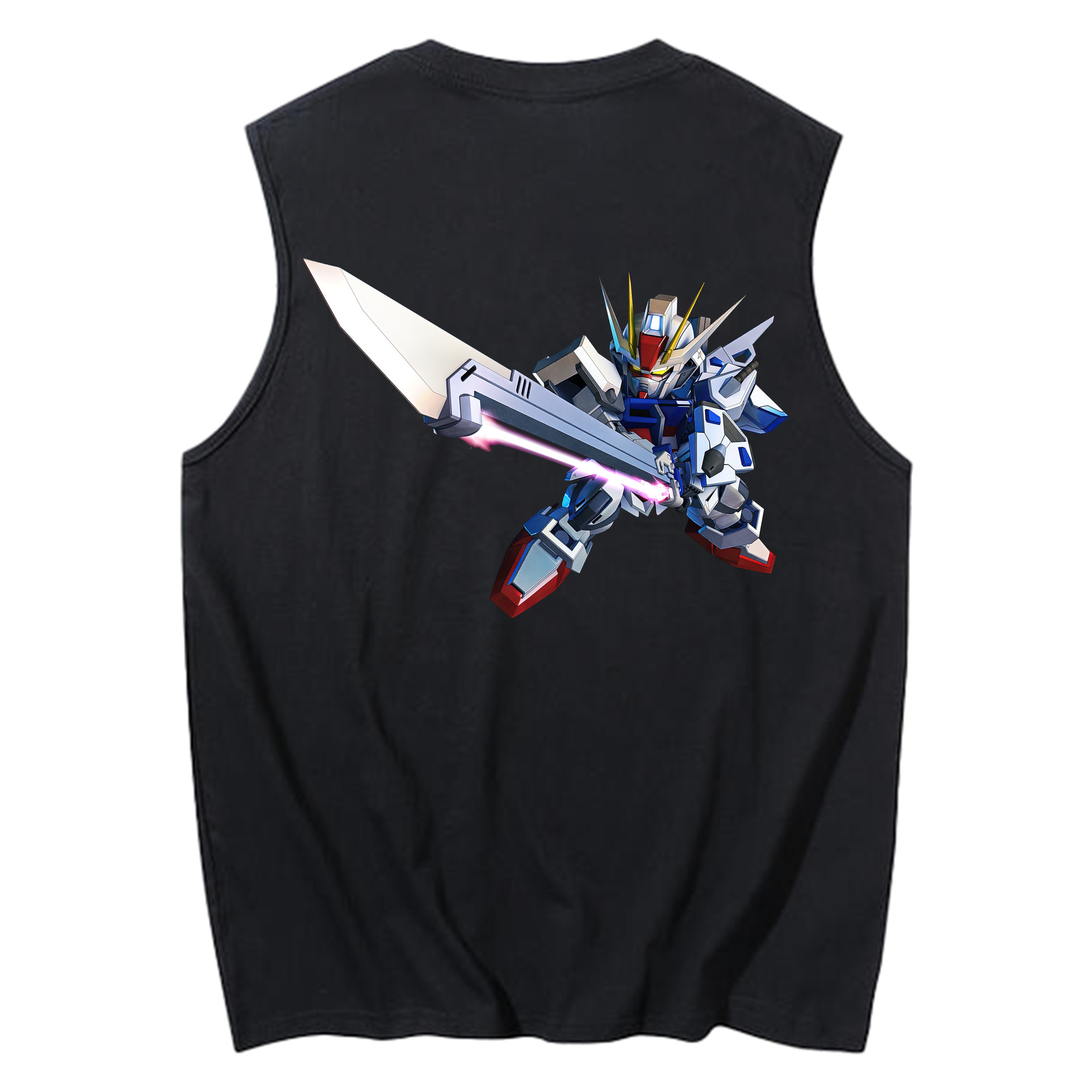 （画像用） 機動戦士ガンダム Mobile Suit Gundam コットン100％タンクトップ（背面プリント）