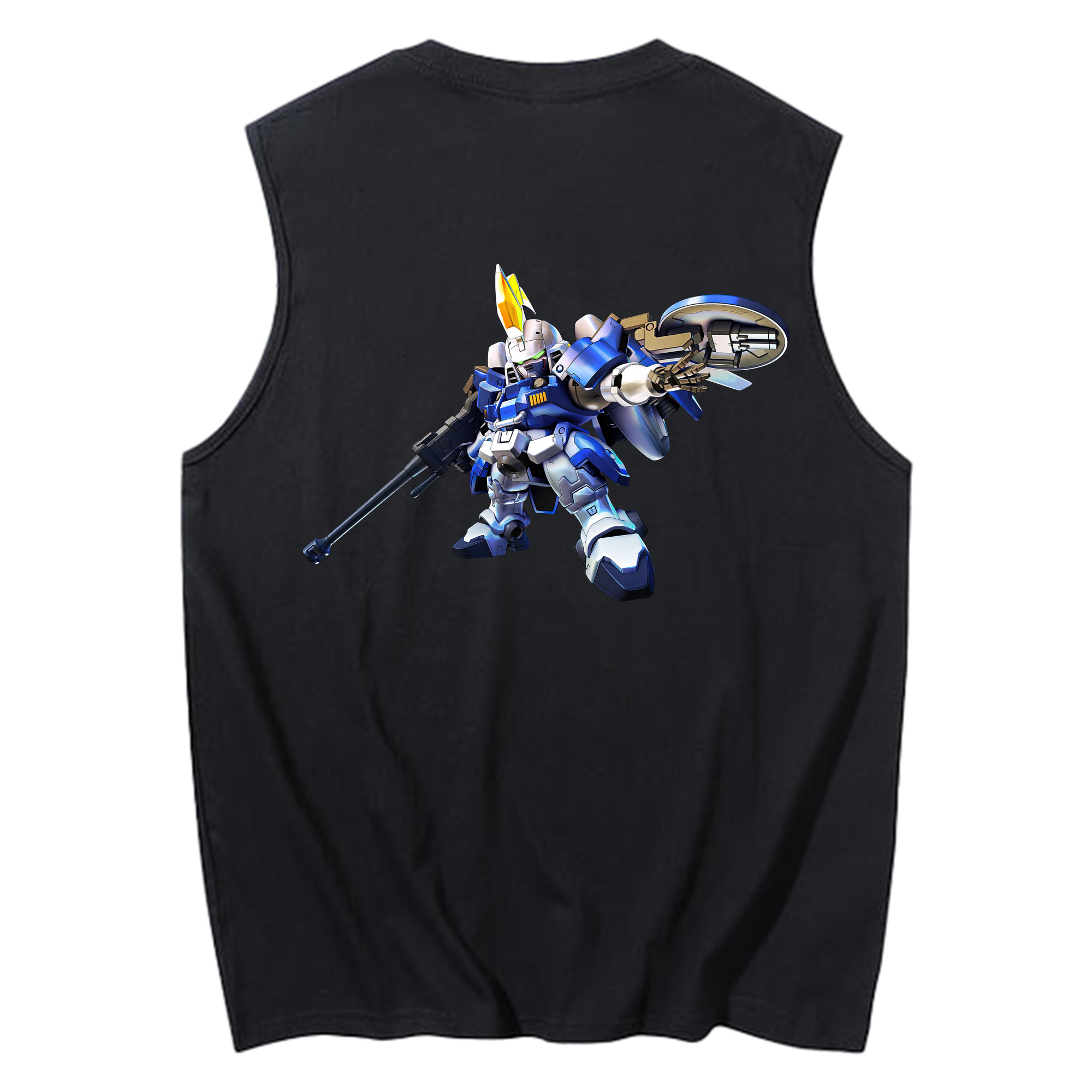 （画像用） 機動戦士ガンダム Mobile Suit Gundam コットン100％タンクトップ（背面プリント）