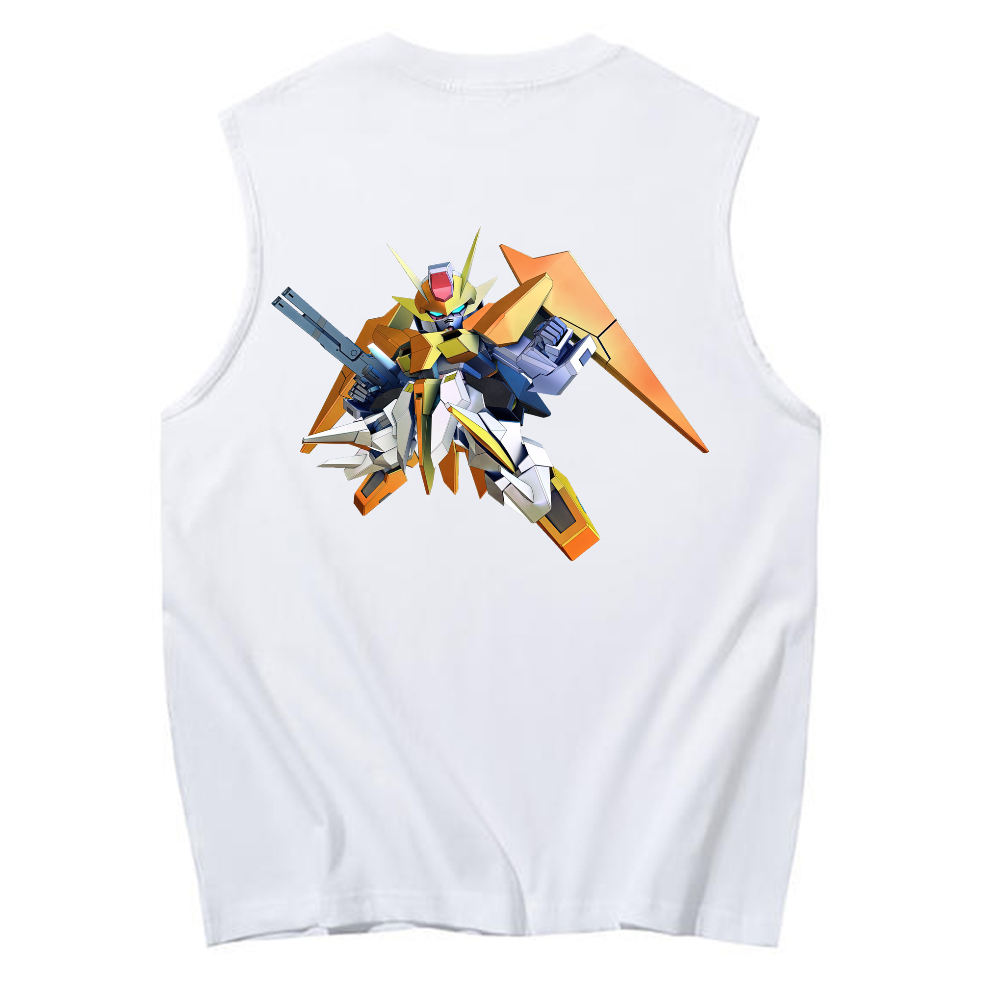 （画像用） 機動戦士ガンダム Mobile Suit Gundam コットン100％タンクトップ（背面プリント）