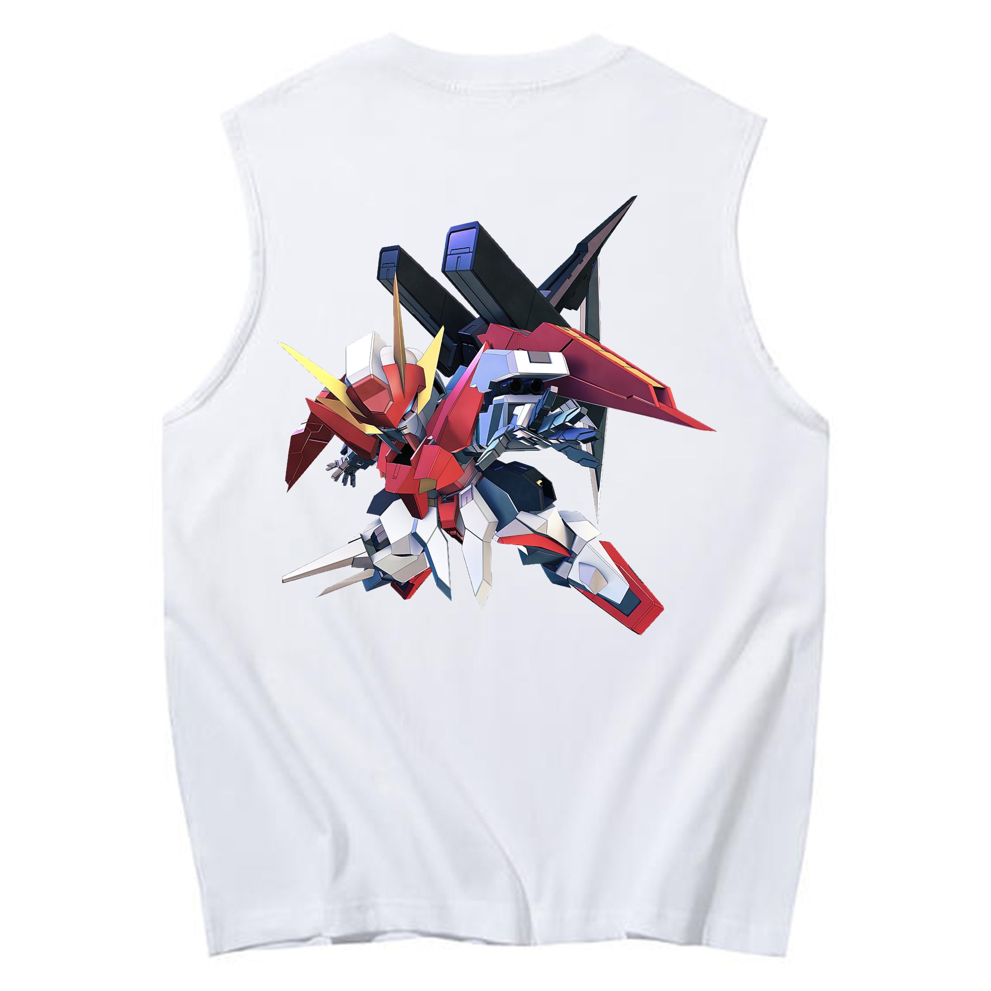 （画像用） 機動戦士ガンダム Mobile Suit Gundam コットン100％タンクトップ（背面プリント）