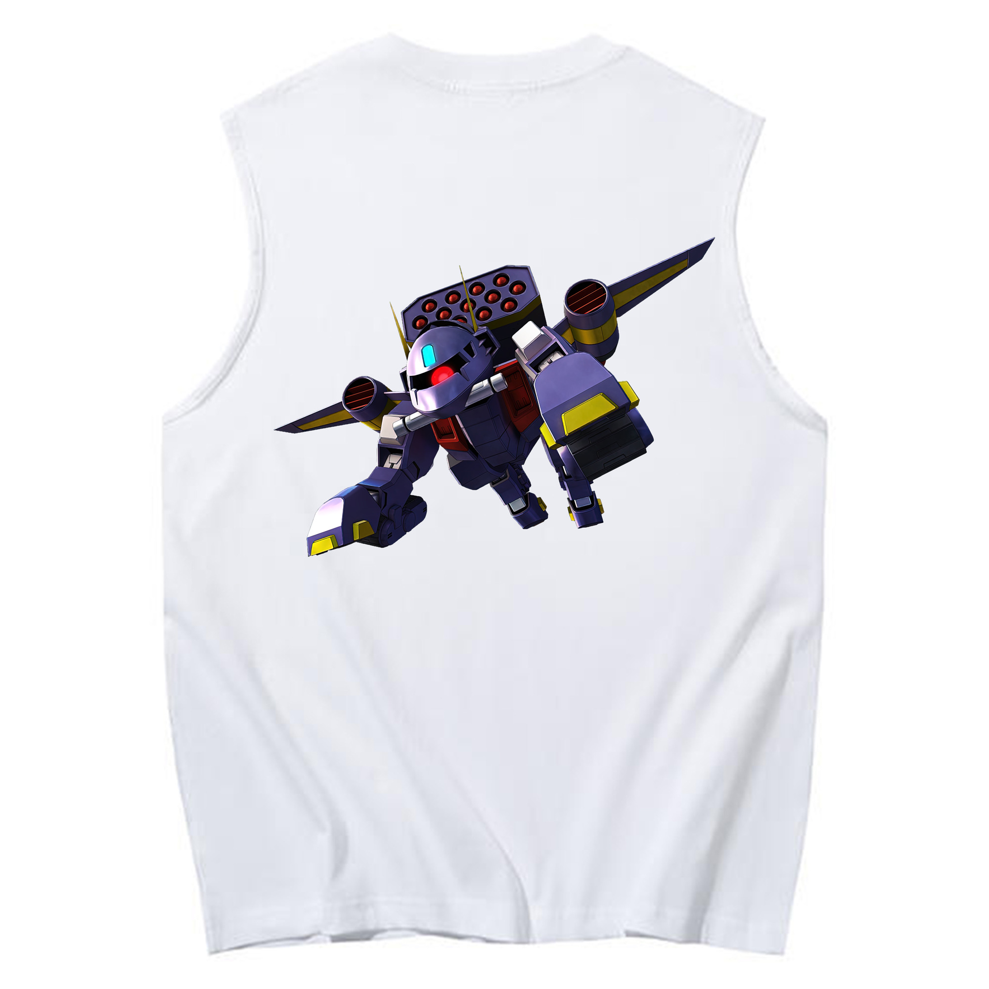 （画像用） 機動戦士ガンダム Mobile Suit Gundam コットン100％タンクトップ（背面プリント）