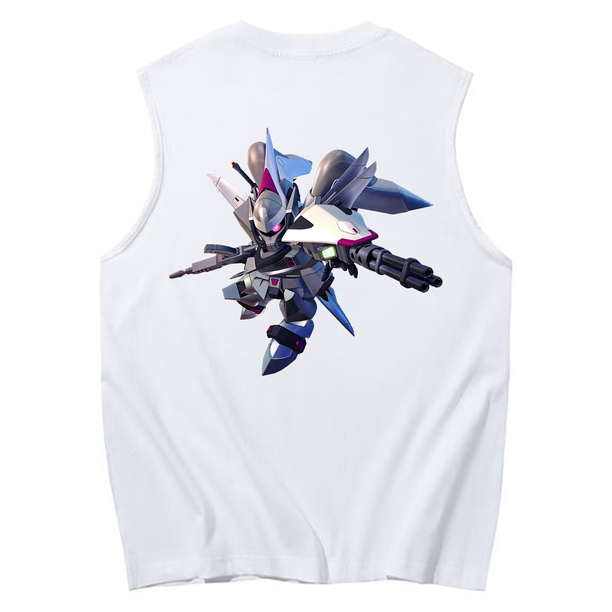 （画像用） 機動戦士ガンダム Mobile Suit Gundam コットン100％タンクトップ（背面プリント）