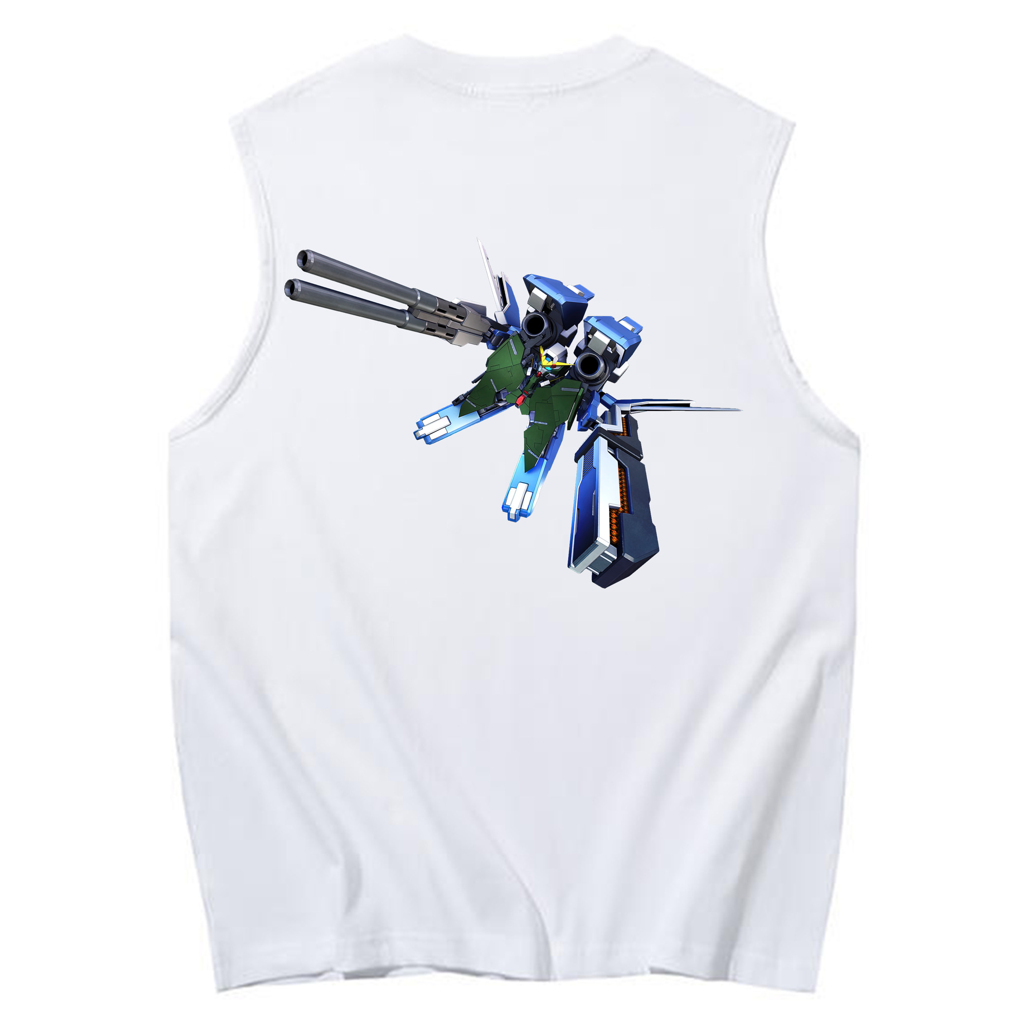 （画像用） 機動戦士ガンダム Mobile Suit Gundam コットン100％タンクトップ（背面プリント）