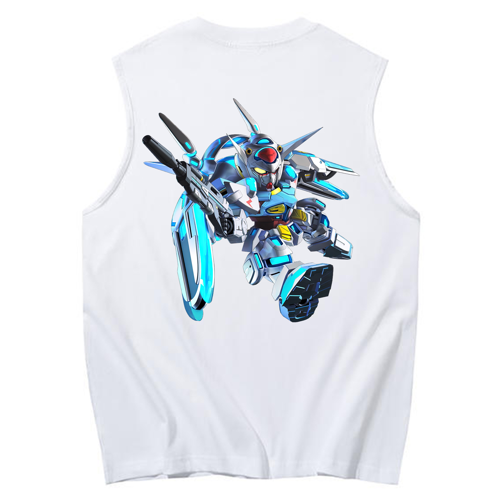 （画像用） 機動戦士ガンダム Mobile Suit Gundam コットン100％タンクトップ（背面プリント）
