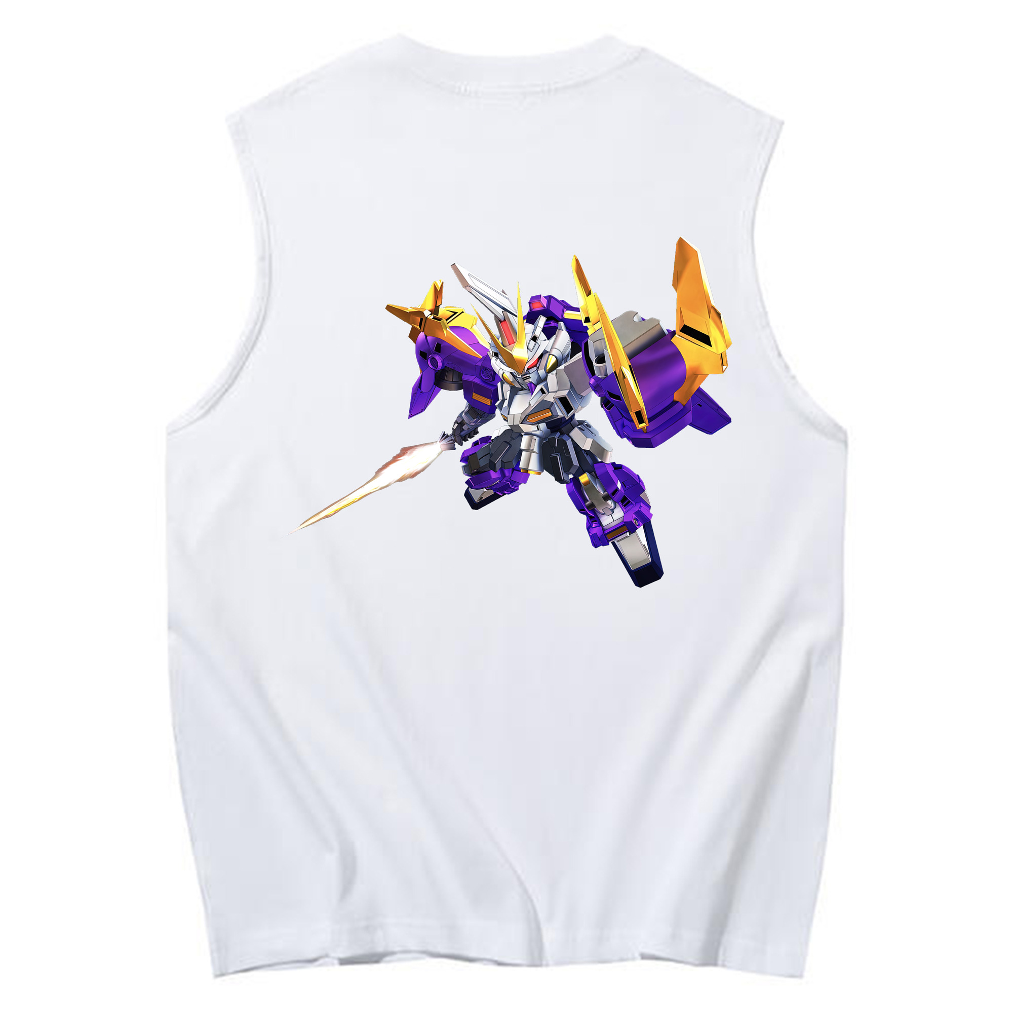 （画像用） 機動戦士ガンダム Mobile Suit Gundam コットン100％タンクトップ（背面プリント）