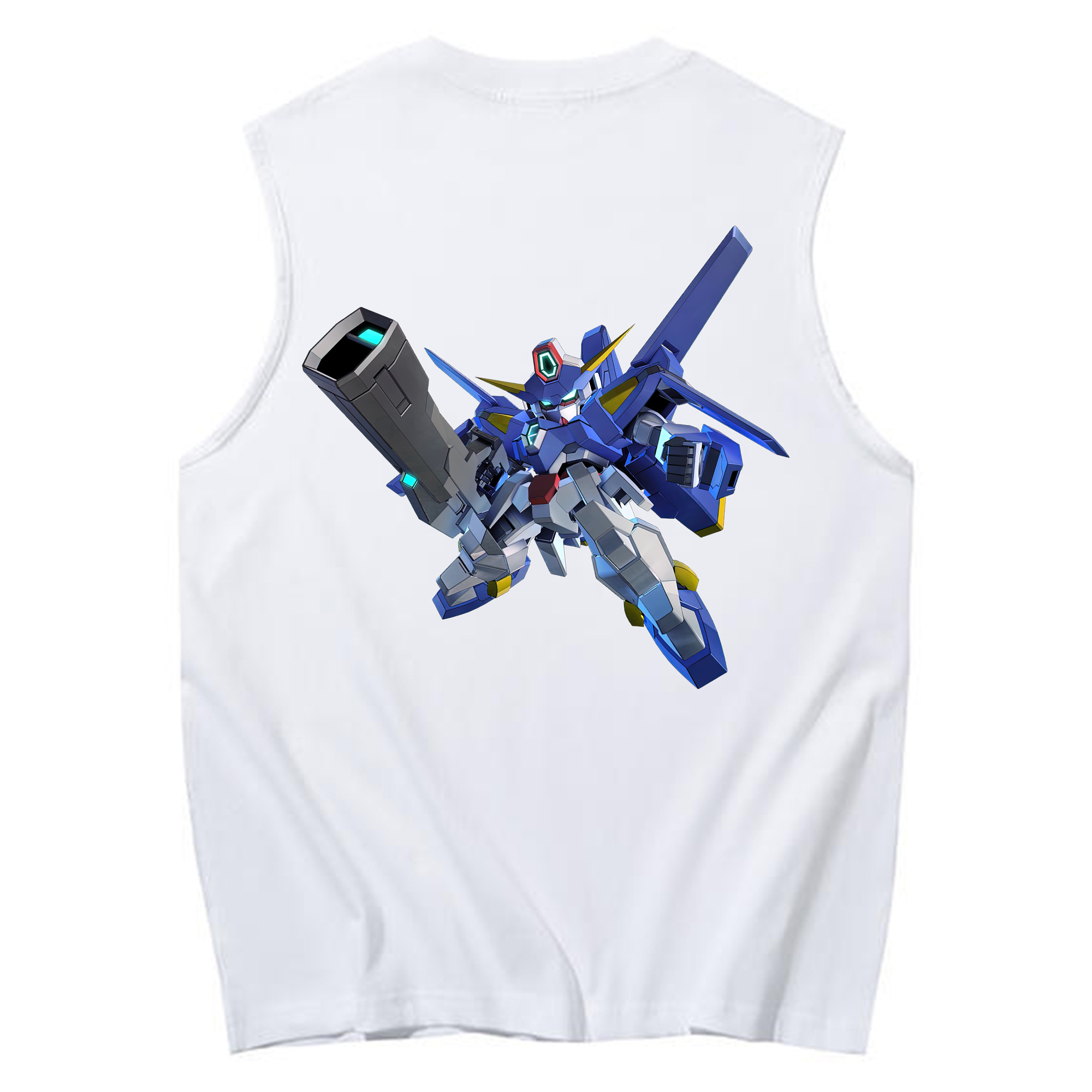 （画像用） 機動戦士ガンダム Mobile Suit Gundam コットン100％タンクトップ（背面プリント）