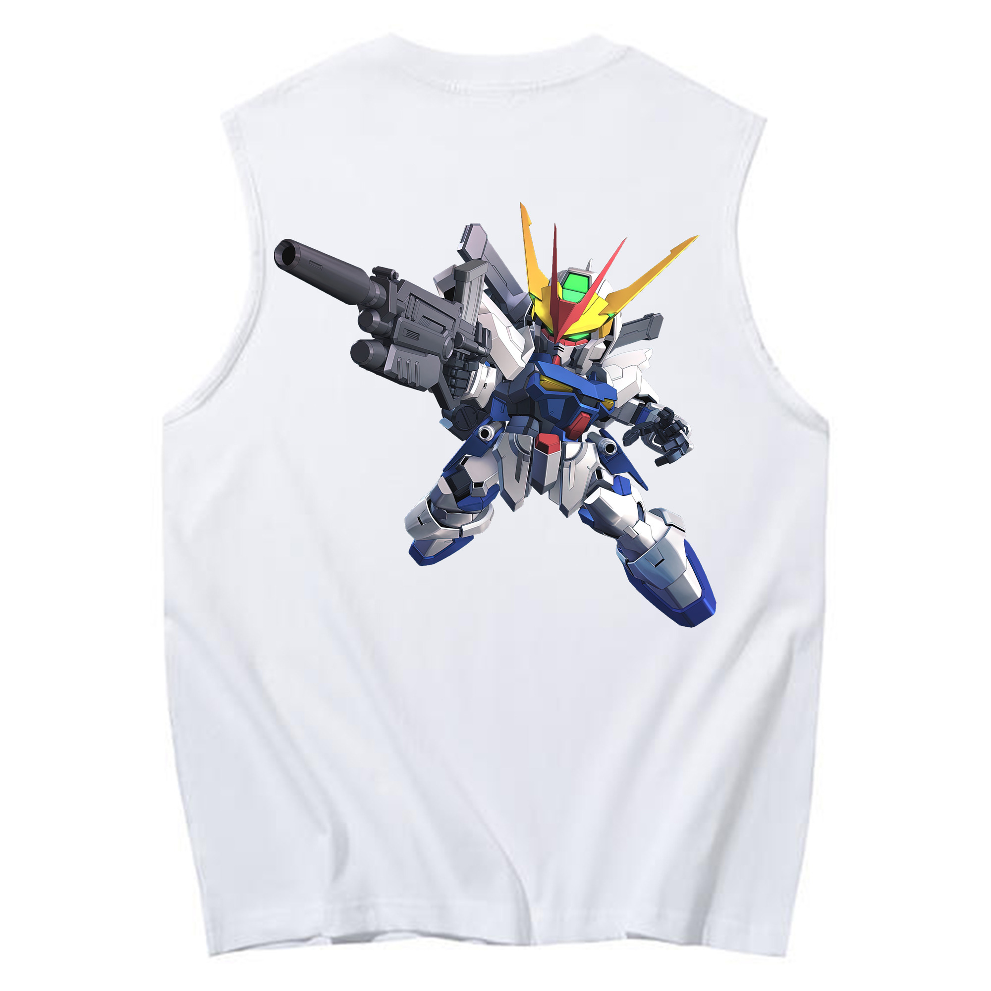 （画像用） 機動戦士ガンダム Mobile Suit Gundam コットン100％タンクトップ（背面プリント）