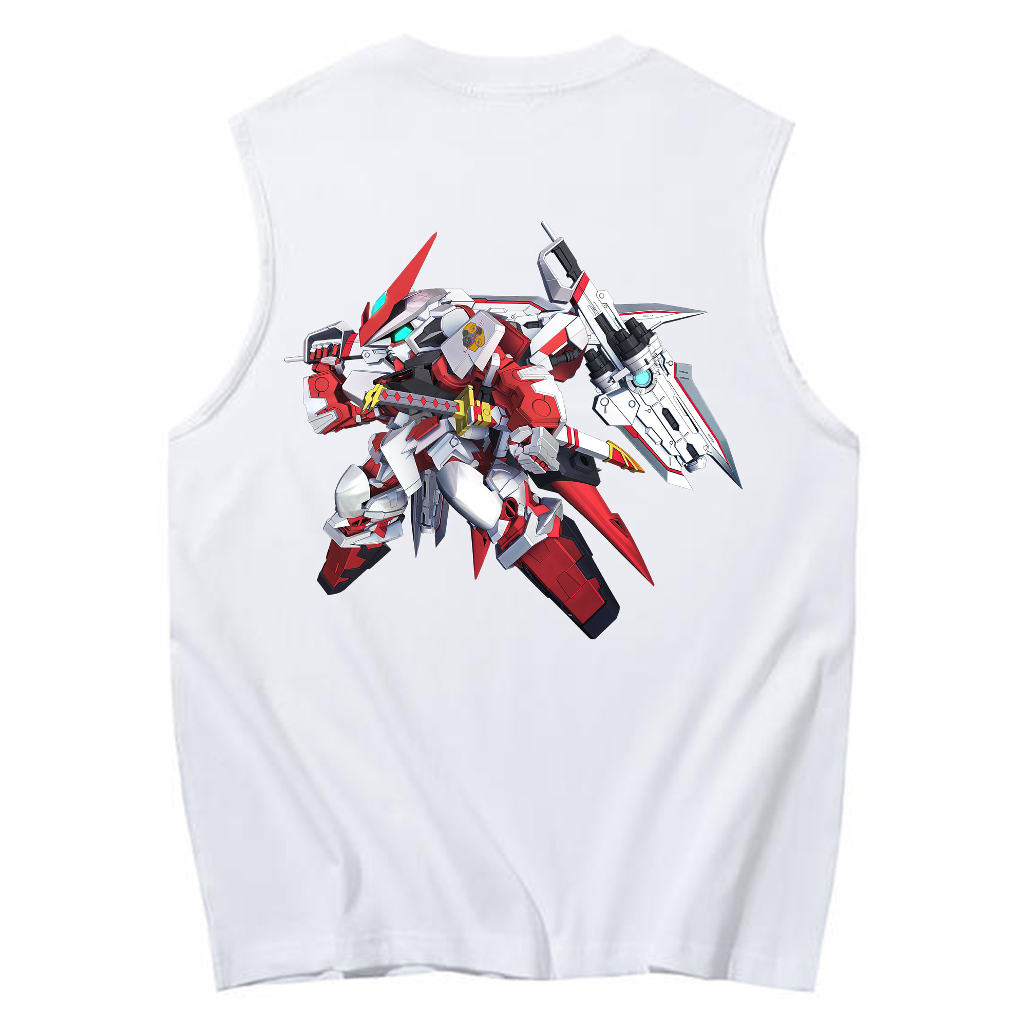 （画像用） 機動戦士ガンダム Mobile Suit Gundam コットン100％タンクトップ（背面プリント）
