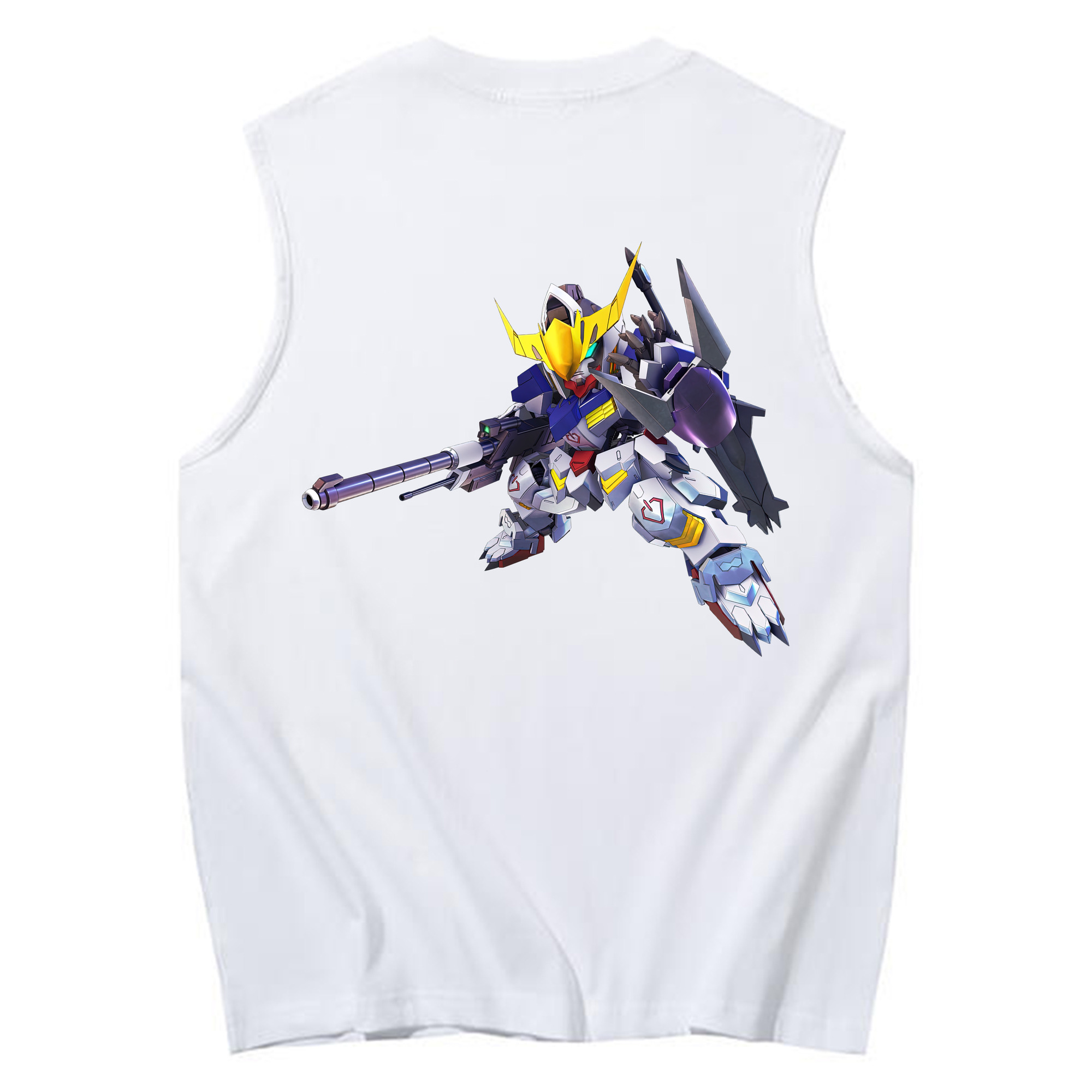 （画像用） 機動戦士ガンダム Mobile Suit Gundam コットン100％タンクトップ（背面プリント）