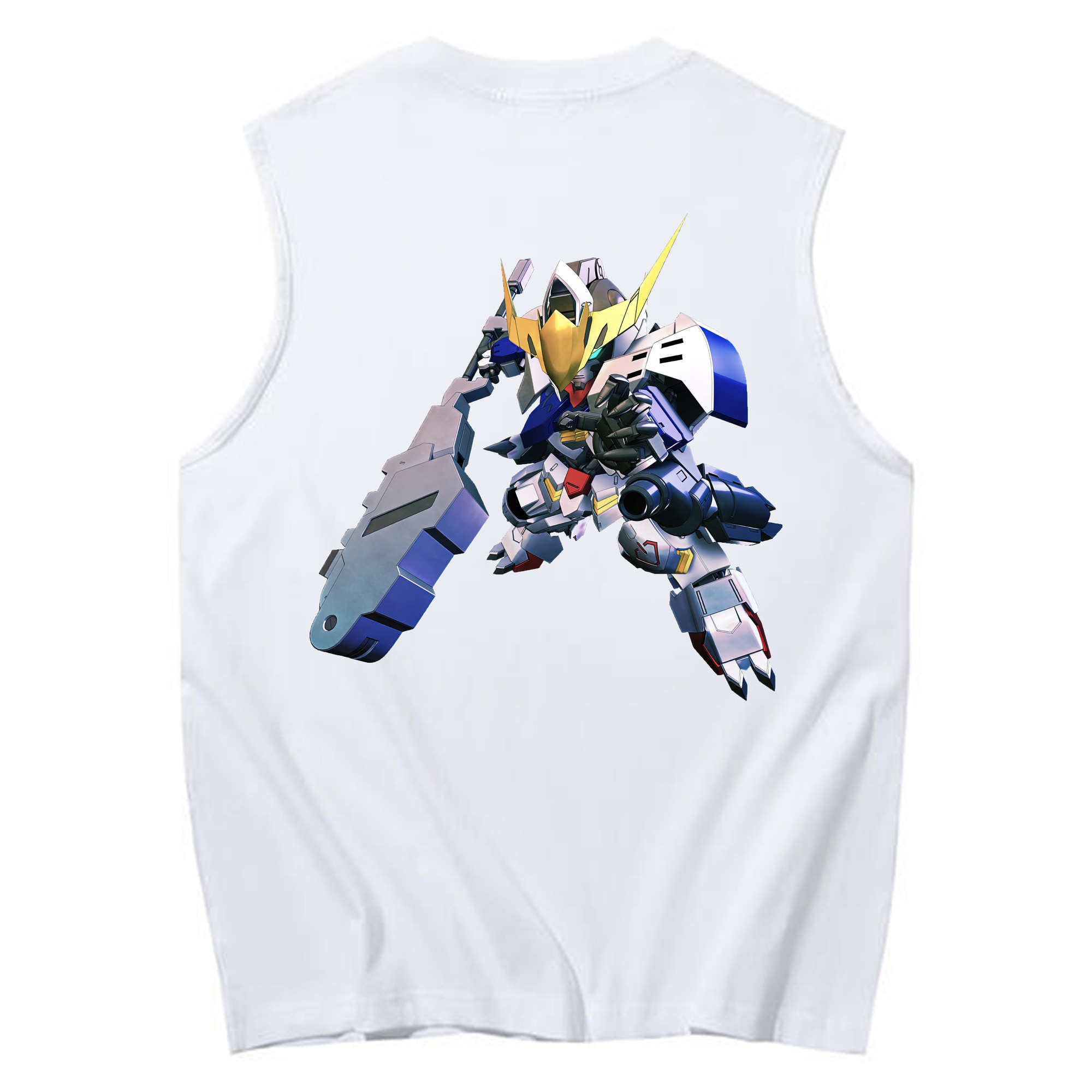 （画像用） 機動戦士ガンダム Mobile Suit Gundam コットン100％タンクトップ（背面プリント）