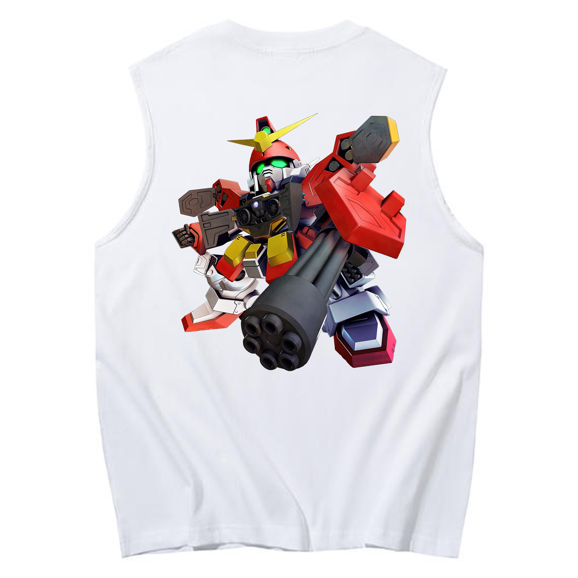 （画像用） 機動戦士ガンダム Mobile Suit Gundam コットン100％タンクトップ（背面プリント）