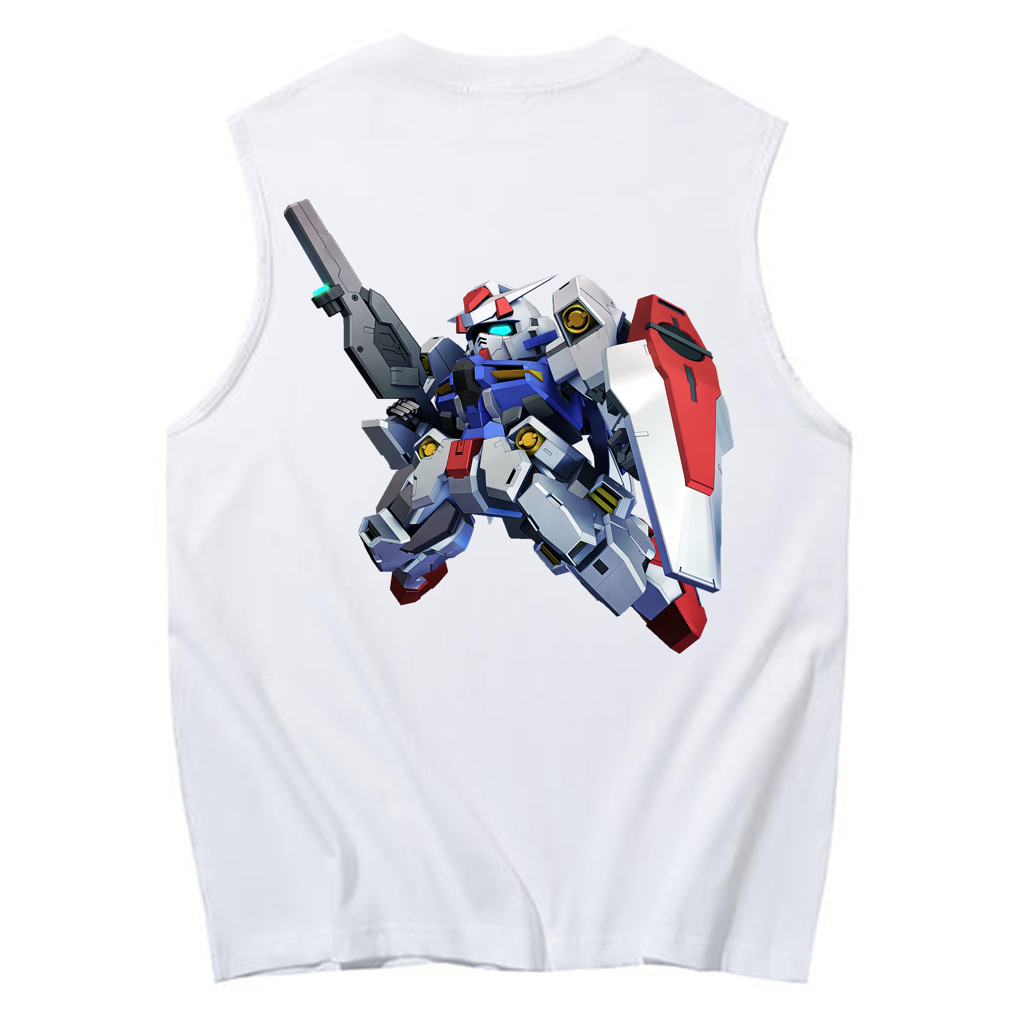 （画像用） 機動戦士ガンダム Mobile Suit Gundam コットン100％タンクトップ（背面プリント）