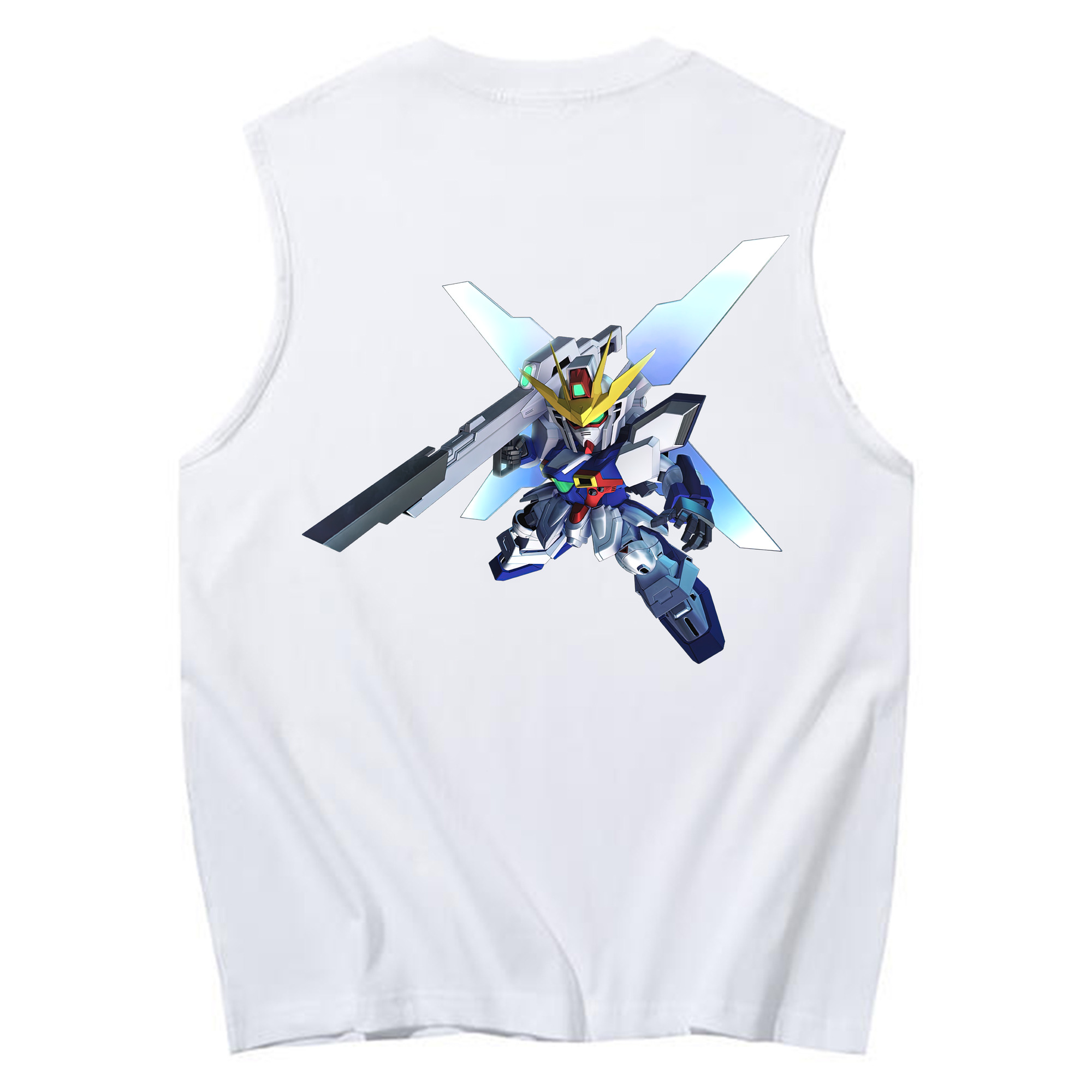 （画像用） 機動戦士ガンダム Mobile Suit Gundam コットン100％タンクトップ（背面プリント）