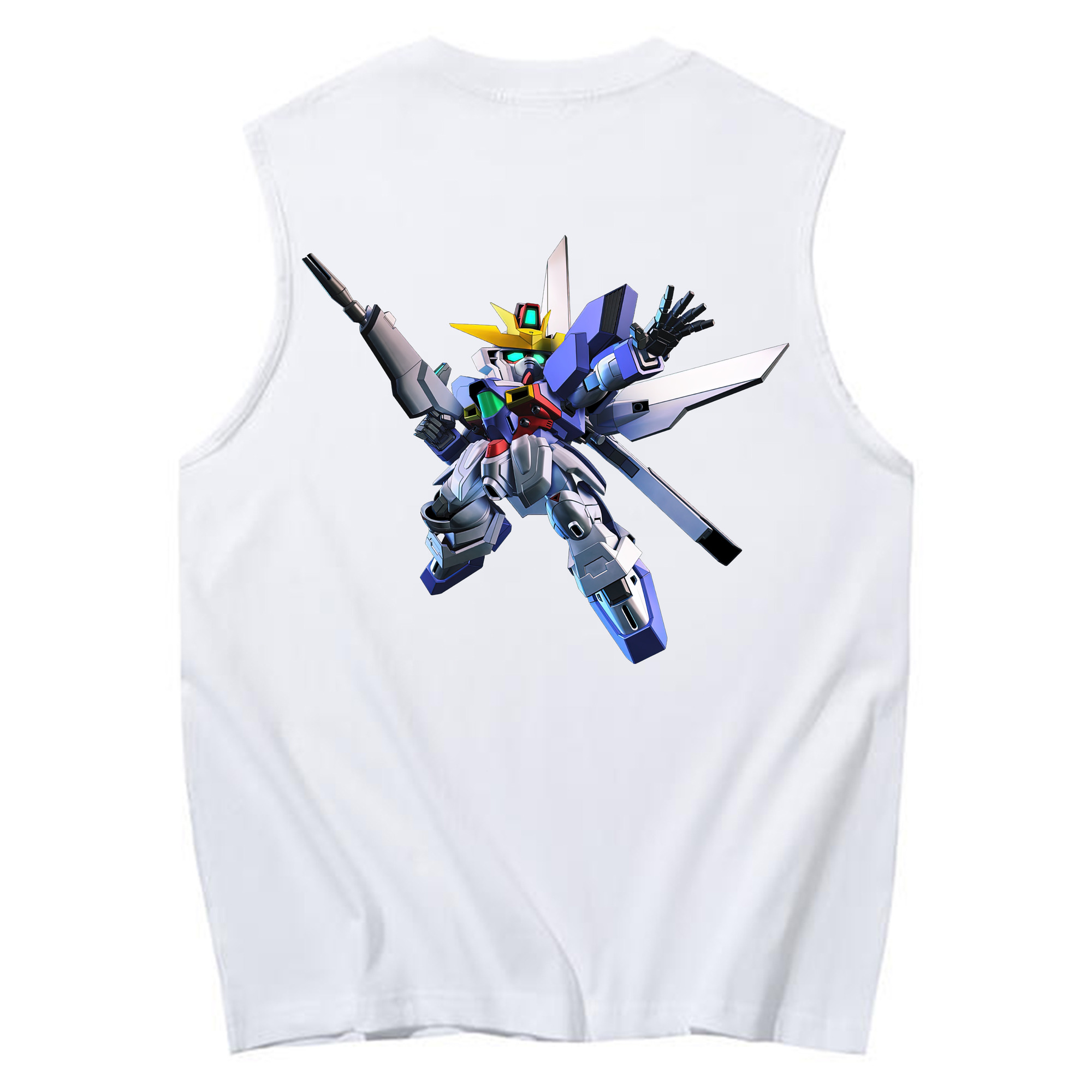 （画像用） 機動戦士ガンダム Mobile Suit Gundam コットン100％タンクトップ（背面プリント）