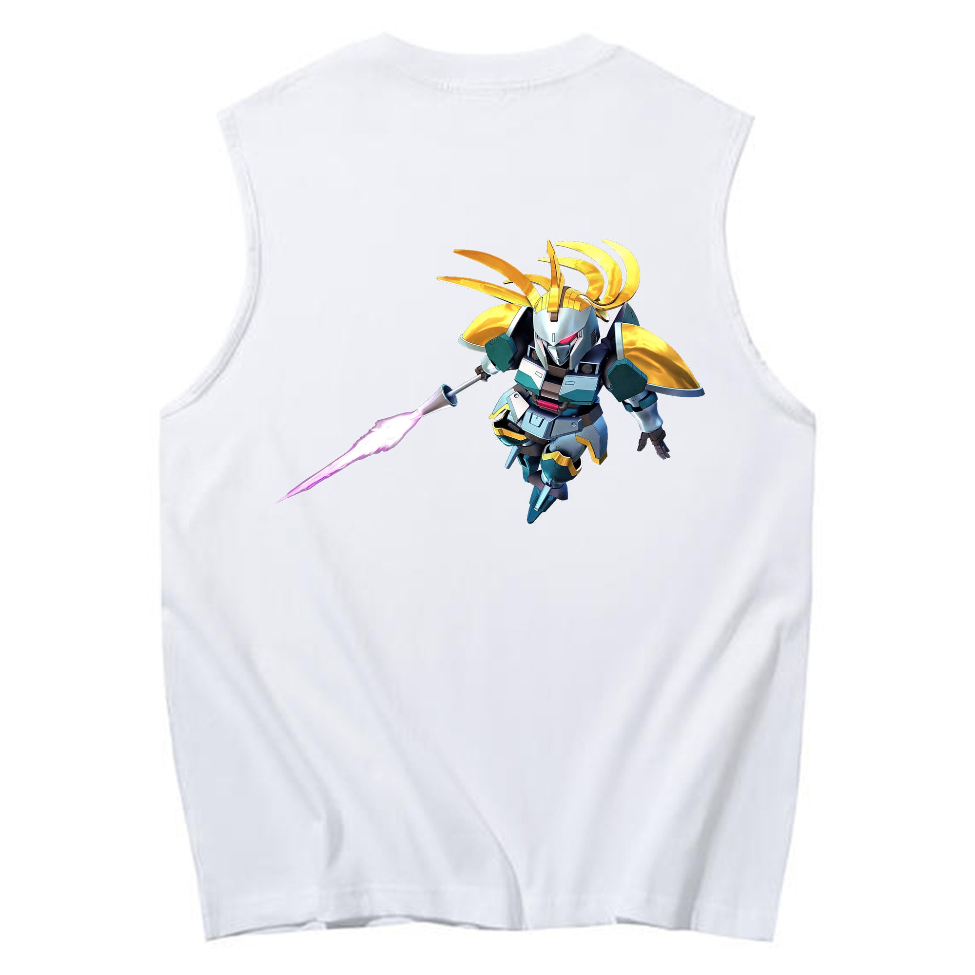 （画像用） 機動戦士ガンダム Mobile Suit Gundam コットン100％タンクトップ（背面プリント）